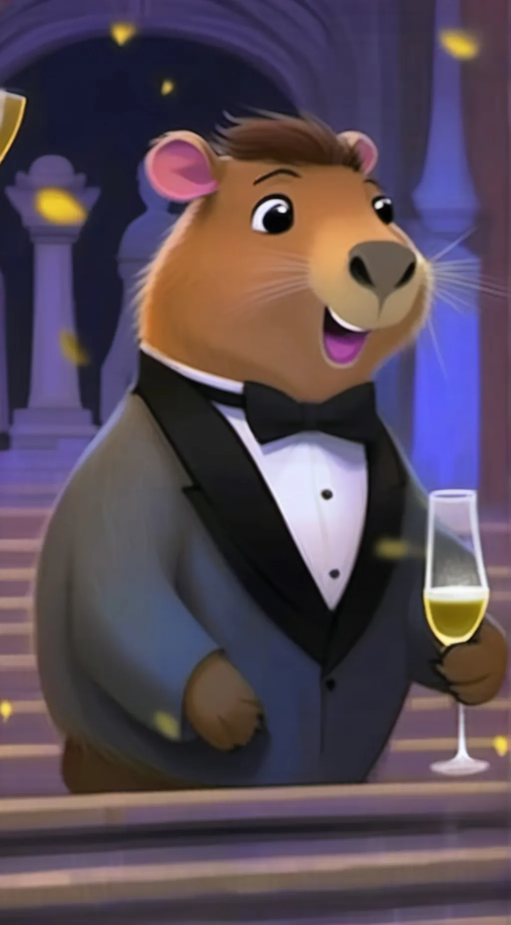 ai character: Profesor marmalade background