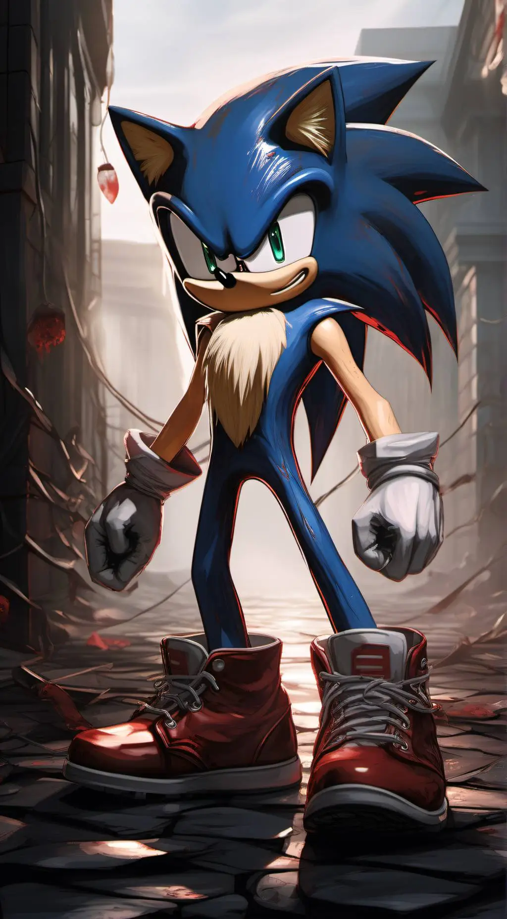 ai character: sonic.exe background