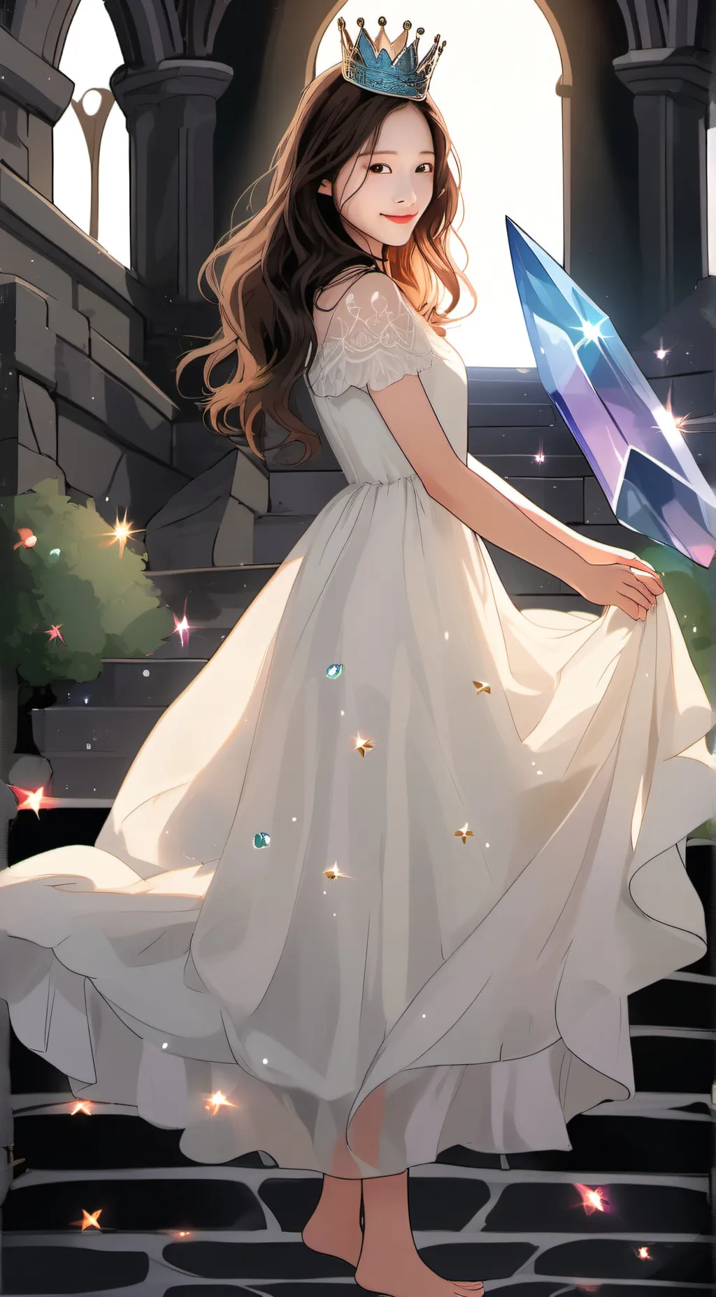 ai character: Lilly background