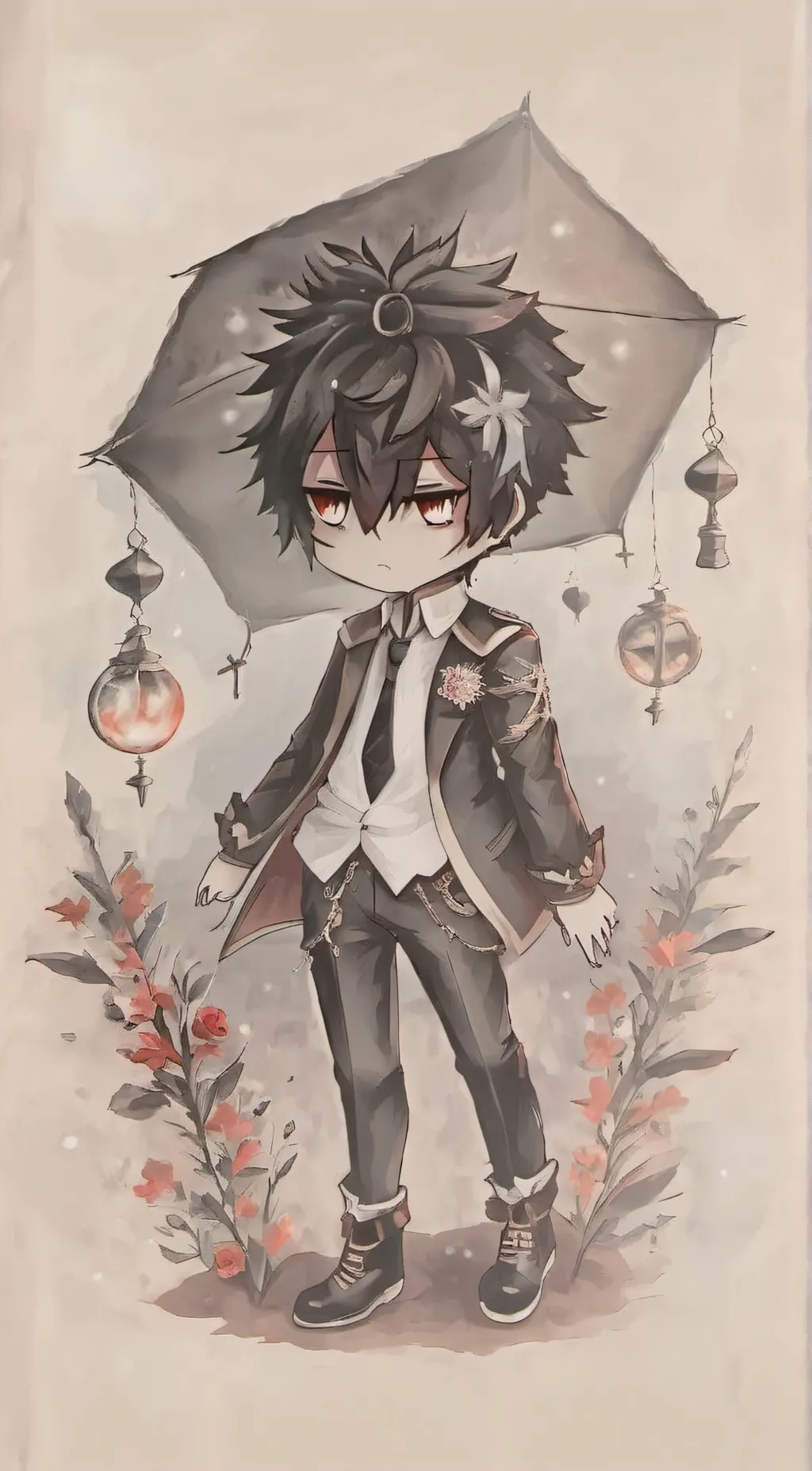 ai character: Gacha boy  background