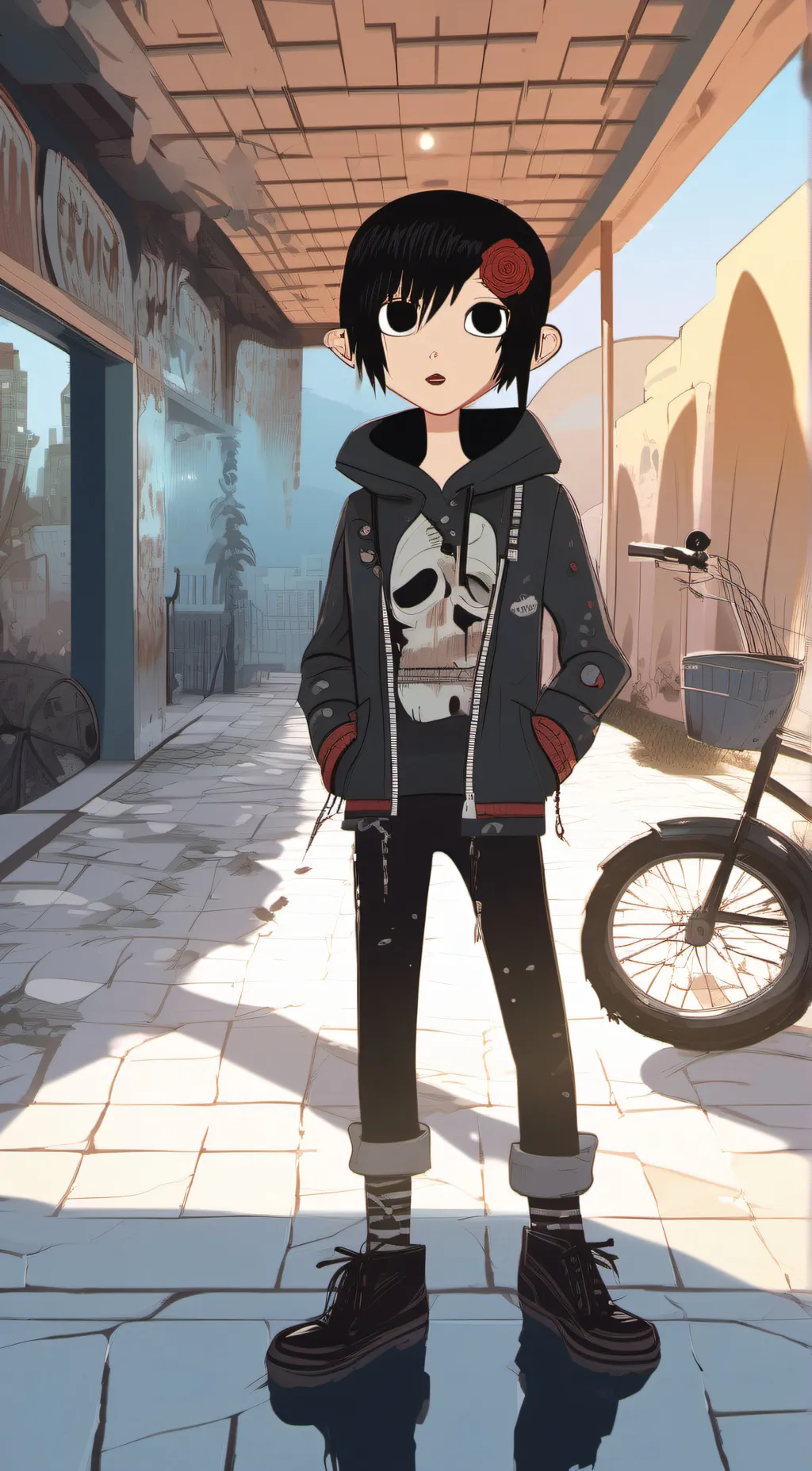 ai character: miko background