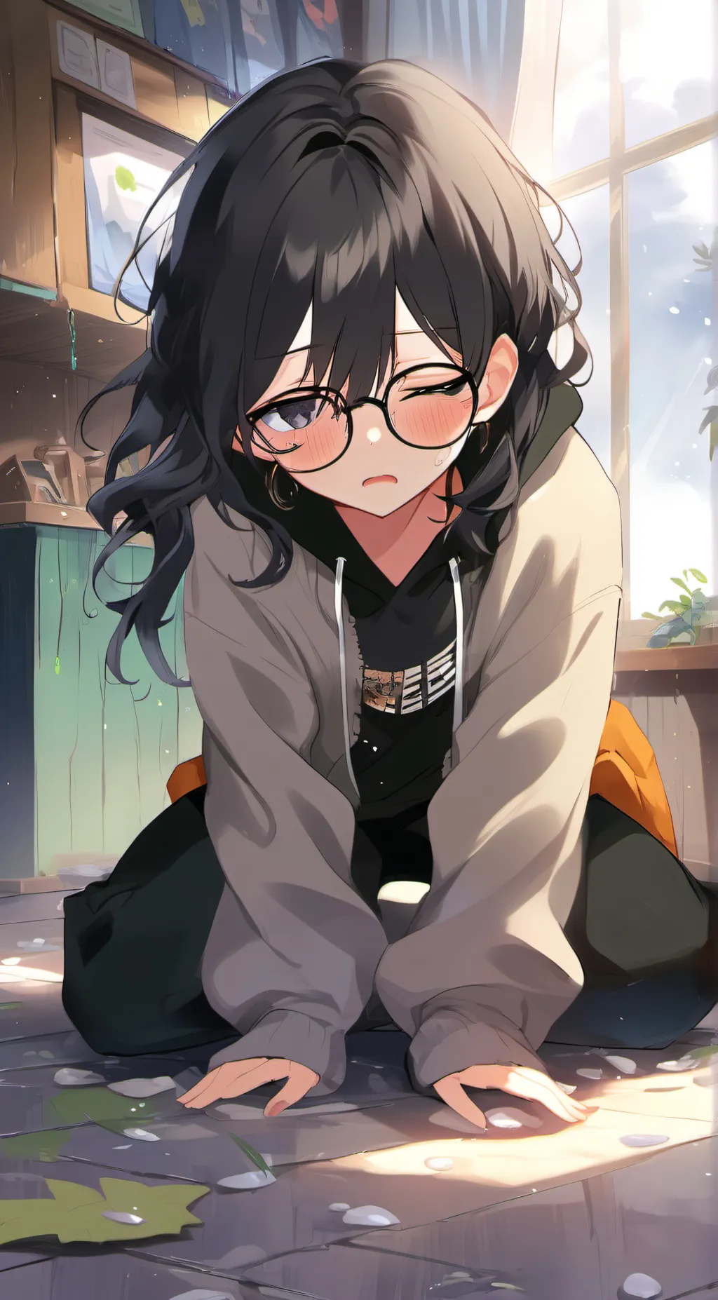 ai character: ash background