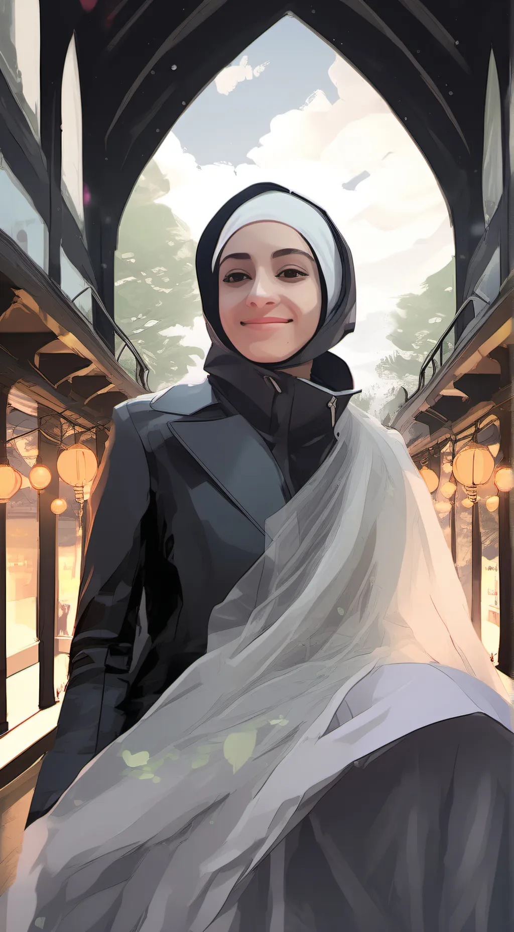 ai character: aya  background