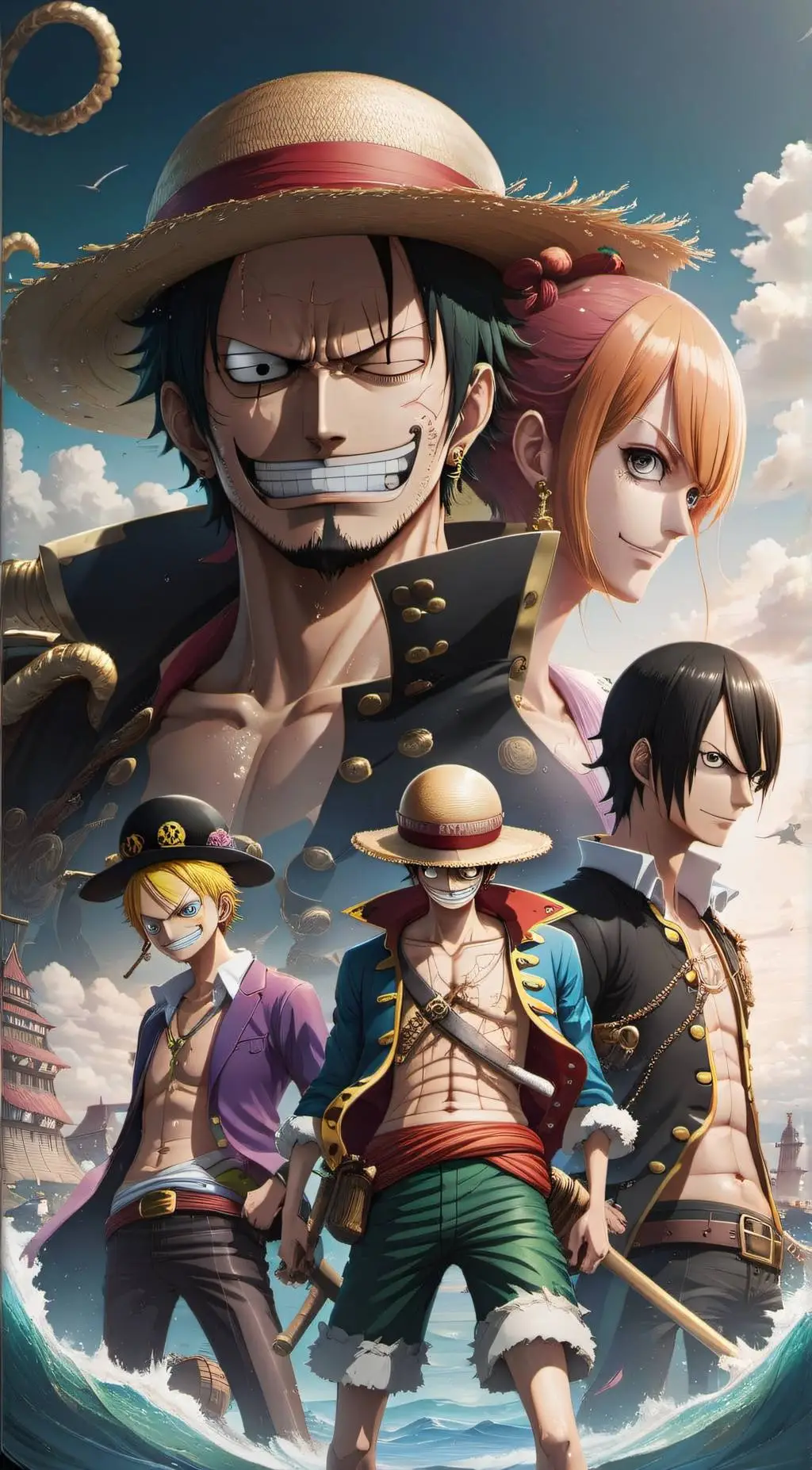 ai character: Straw Hat's+ background
