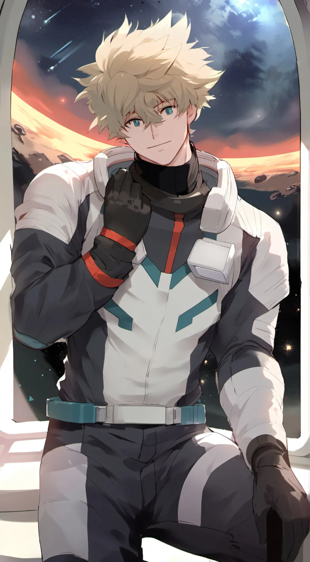 ai character: MHA x Among Us  background