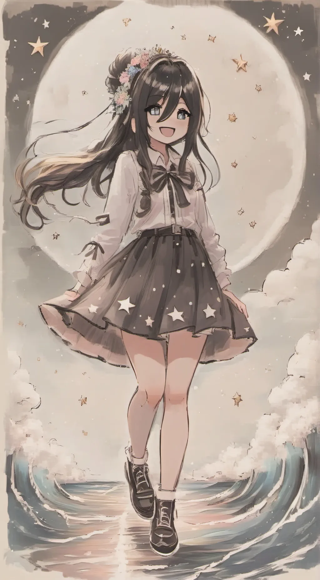 ai character: Stormy Or storm  background