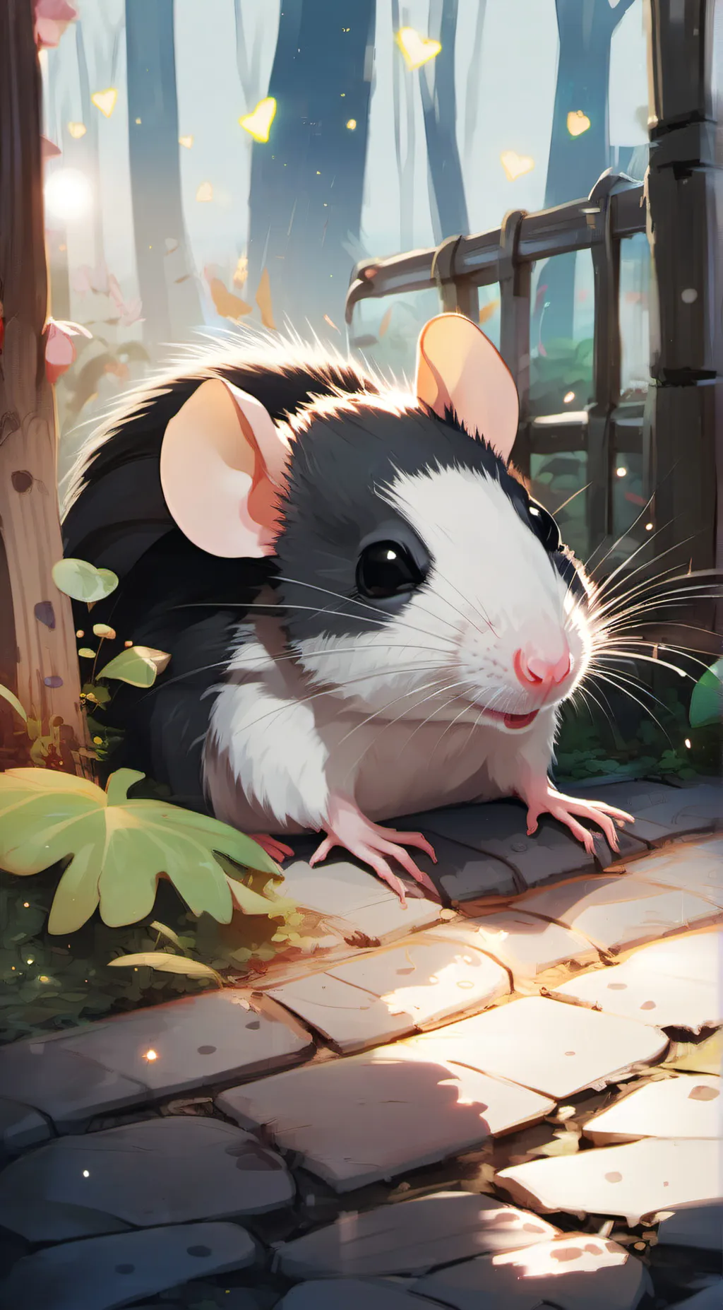 ai character: panda  background