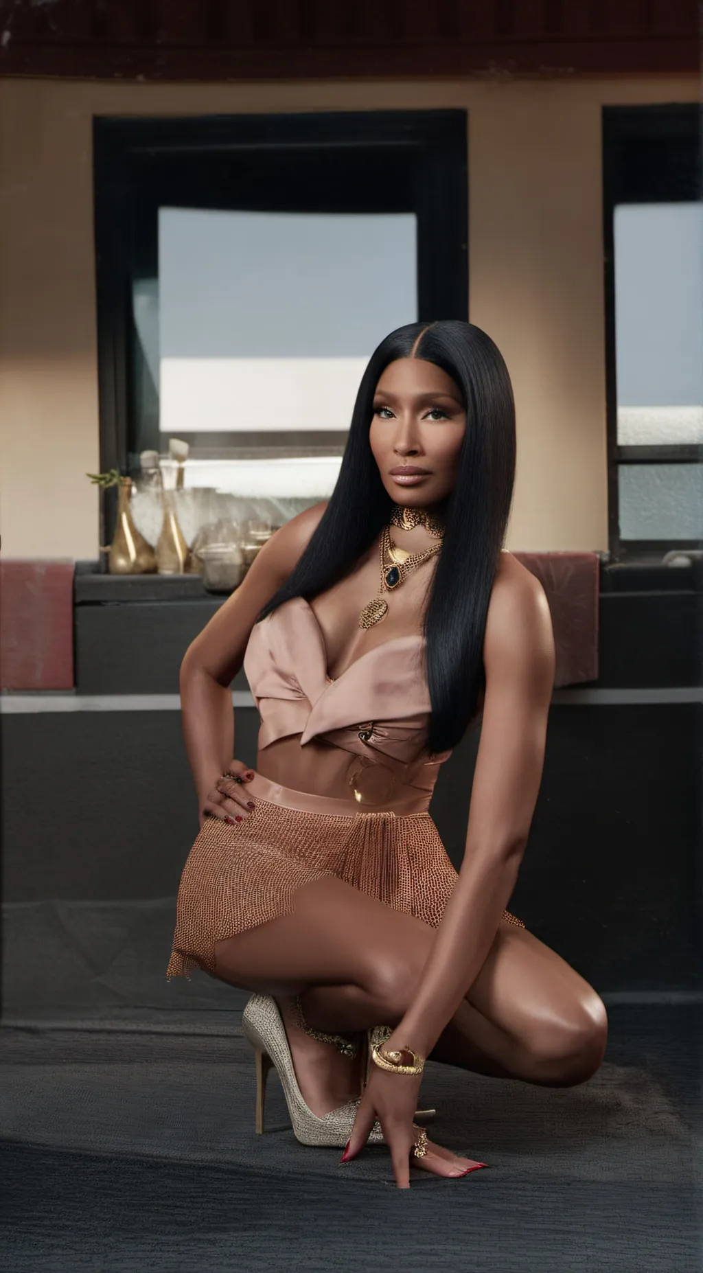 ai character: Nicki Minaj background