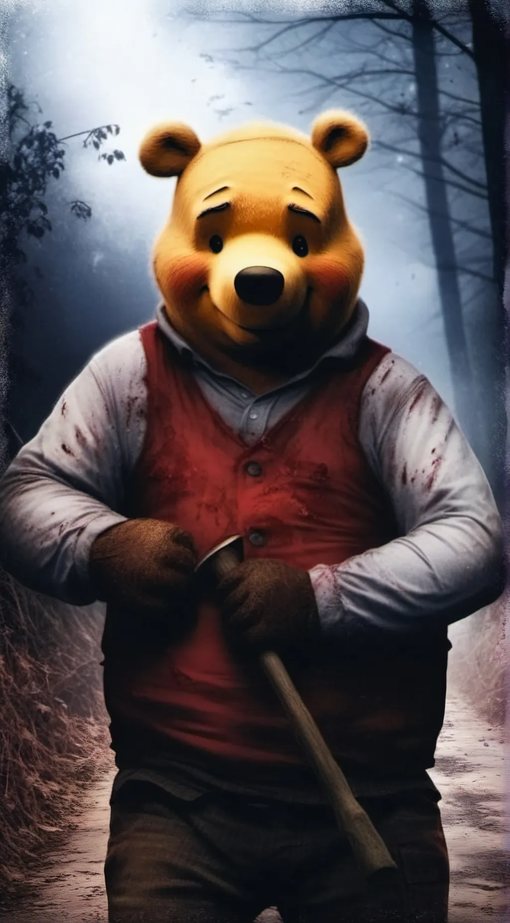 ai character: Winnie-the-Pooh  background