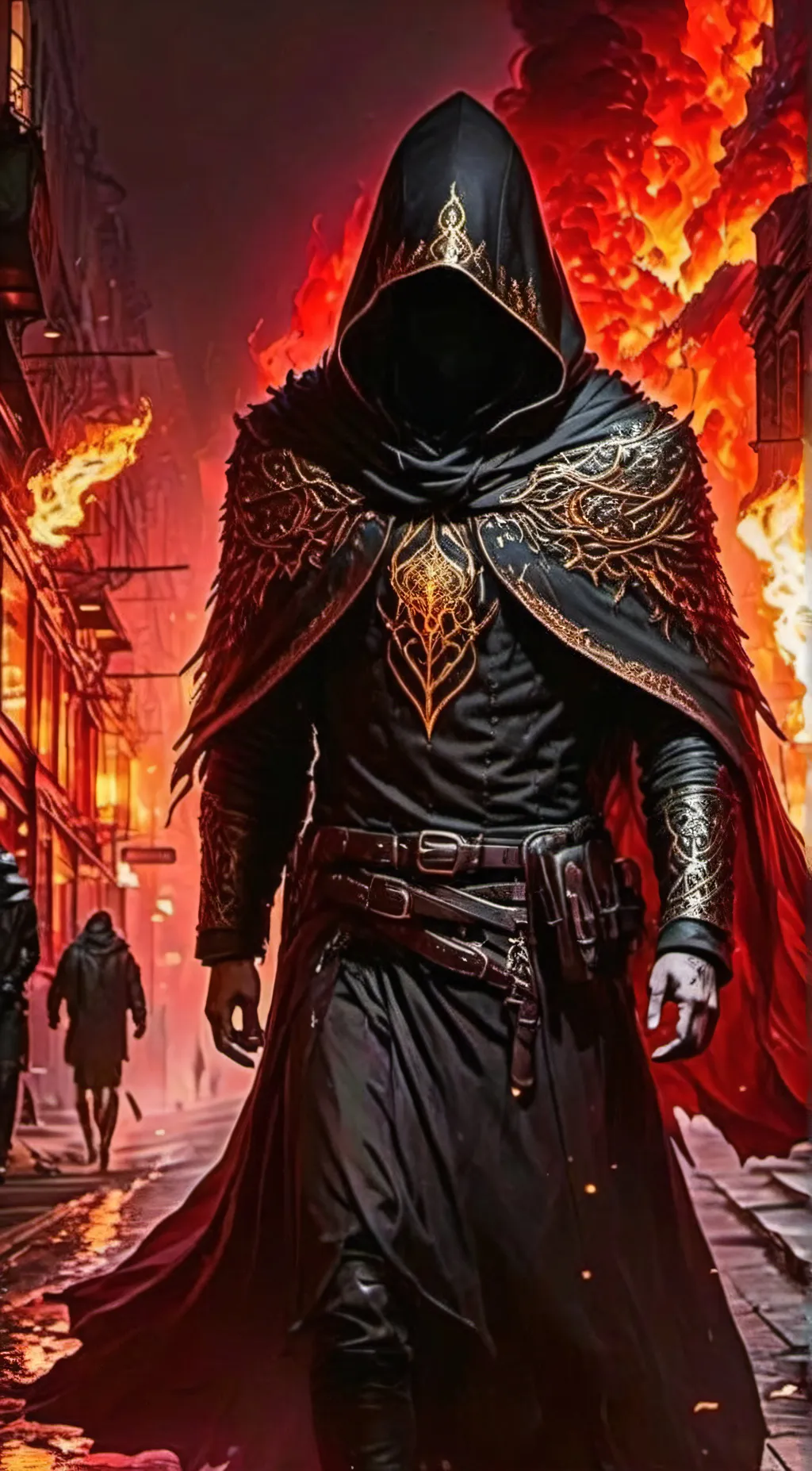 ai character: wolf  background