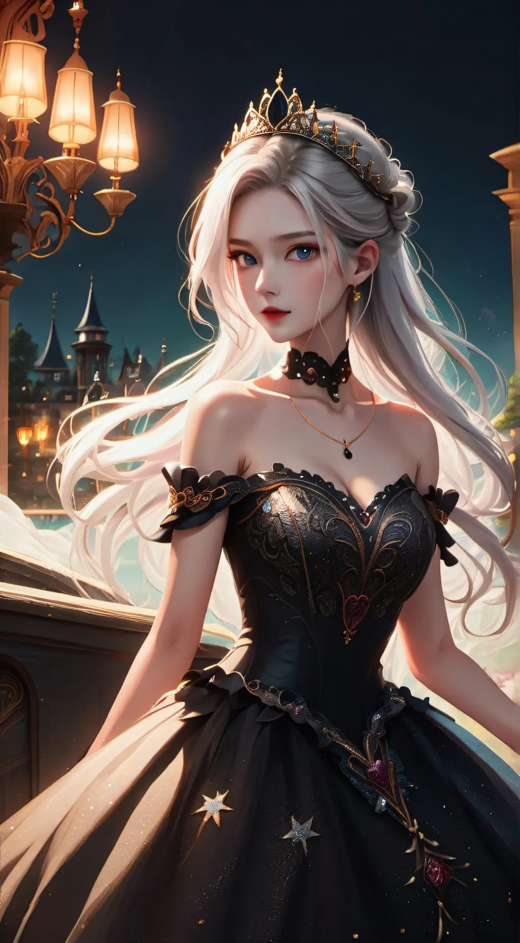 ai character: Ashley  background