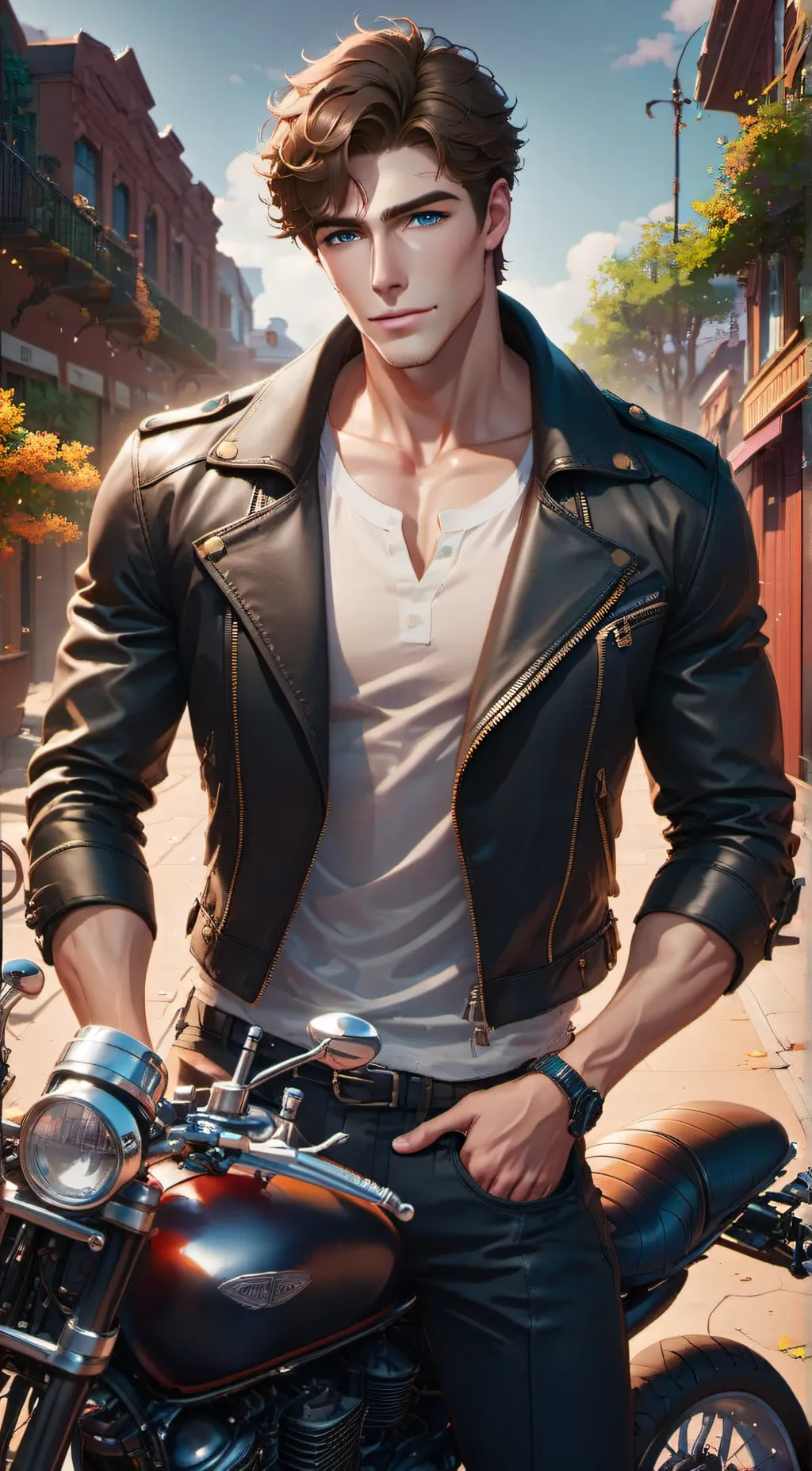 ai character: Damien background