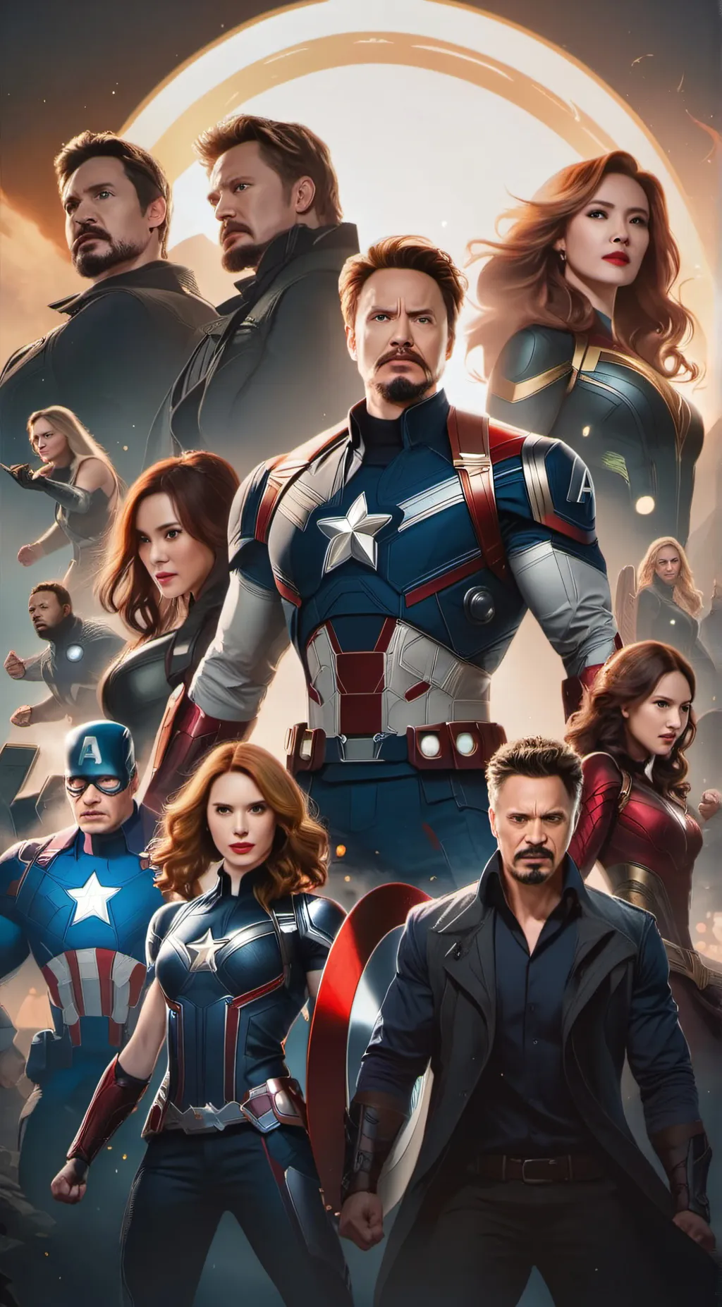 ai character: Avengers background