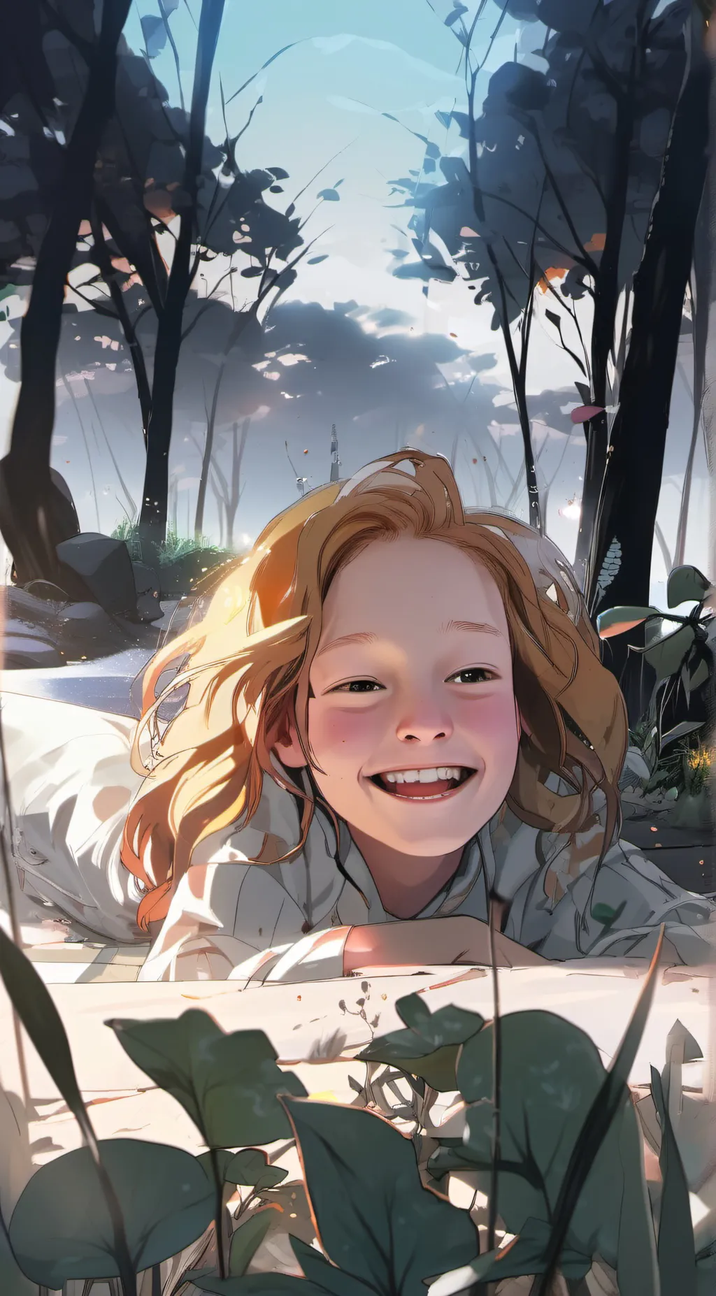 ai character: ocean background