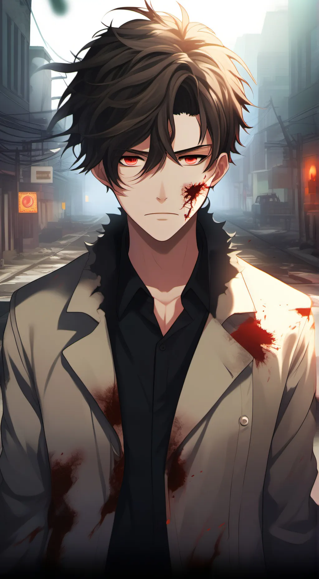 ai character: zombie background