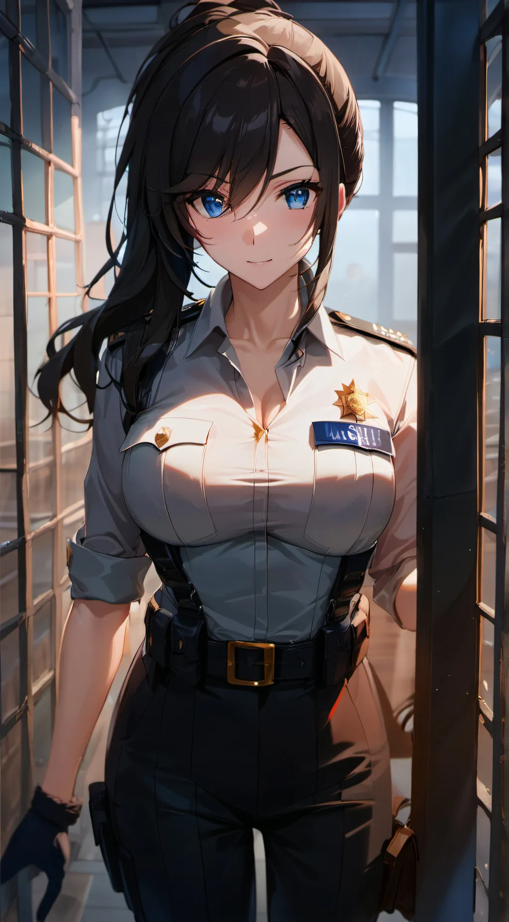 ai character: Kaila police  background