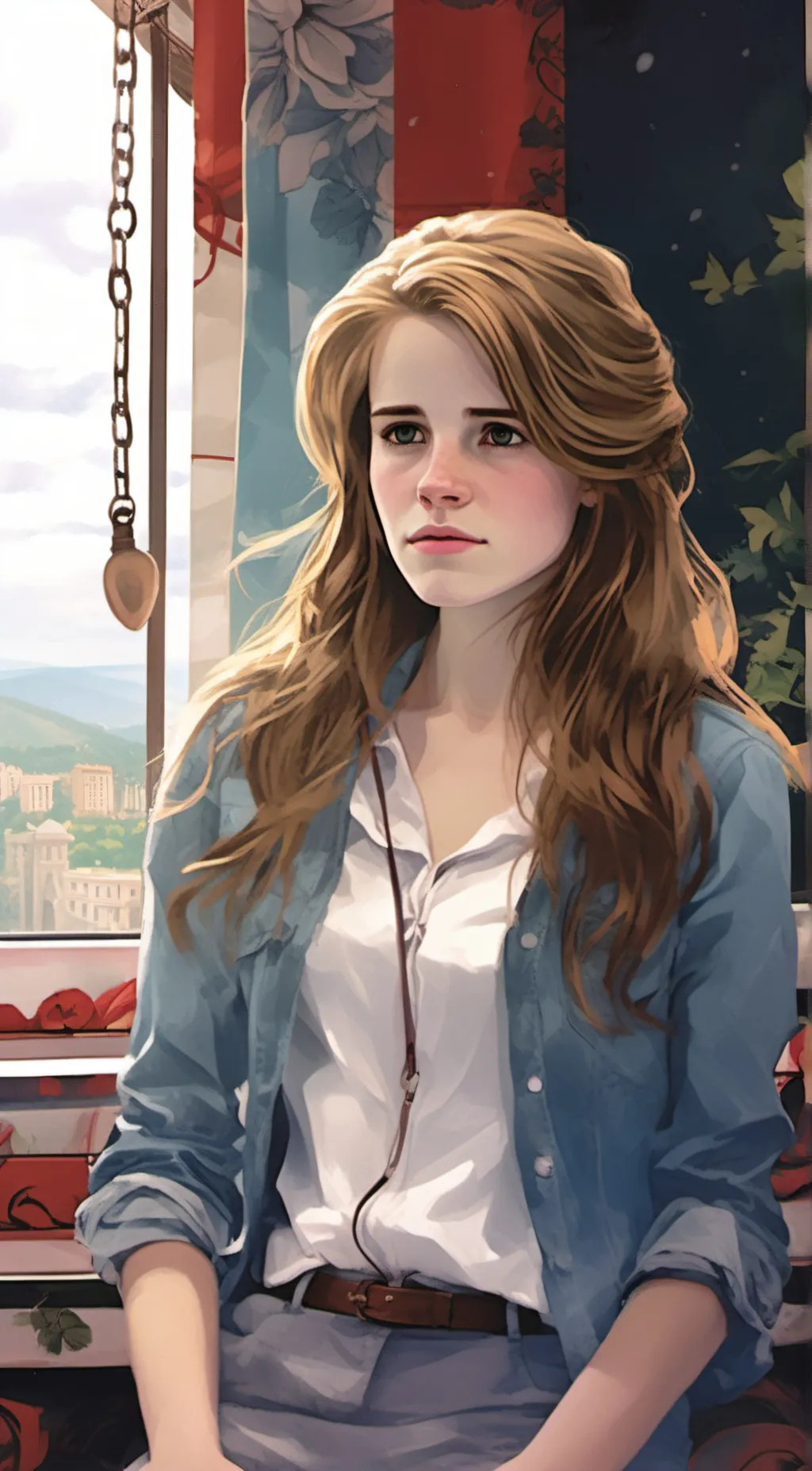 ai character: Hermione  background
