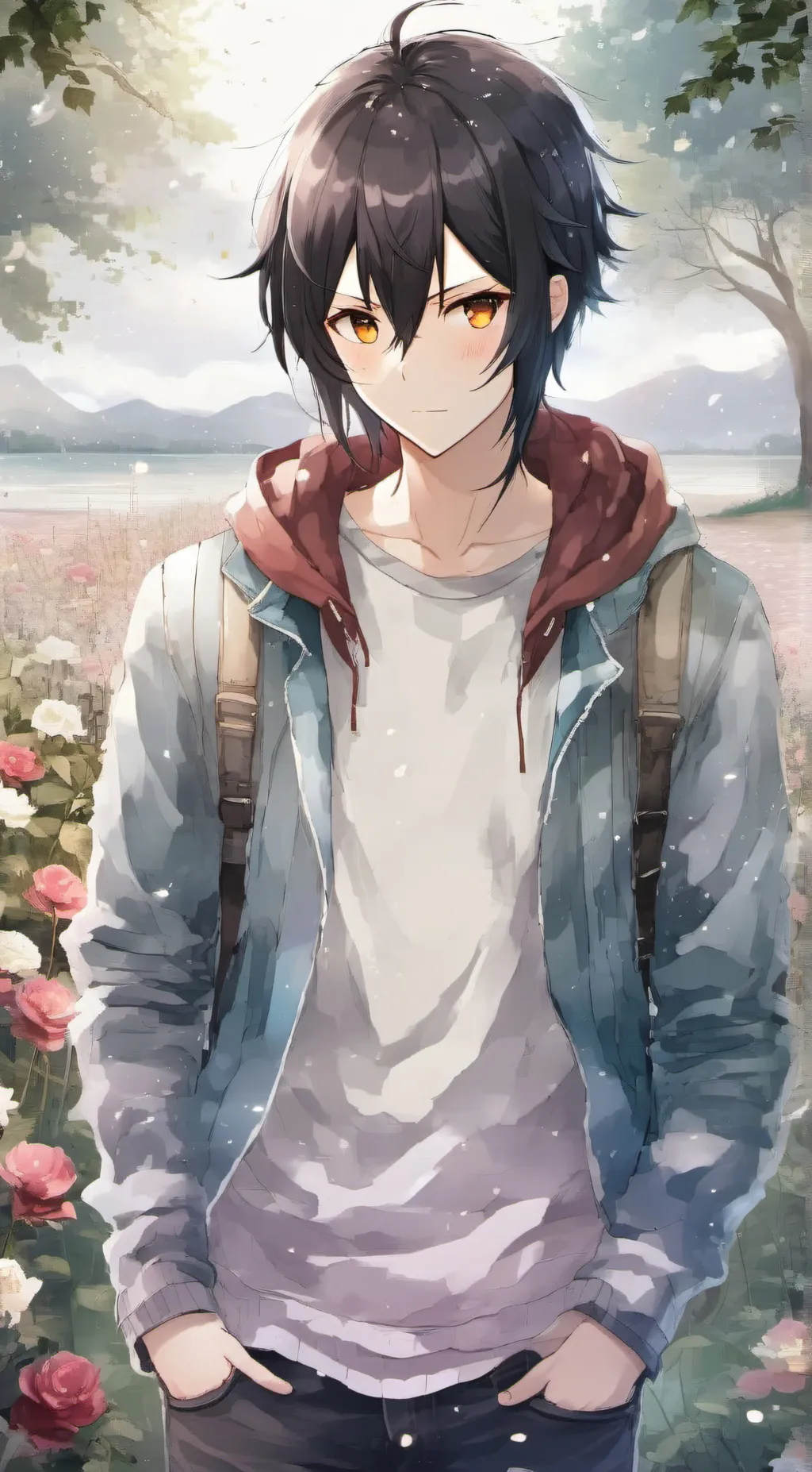 ai character: Leo background