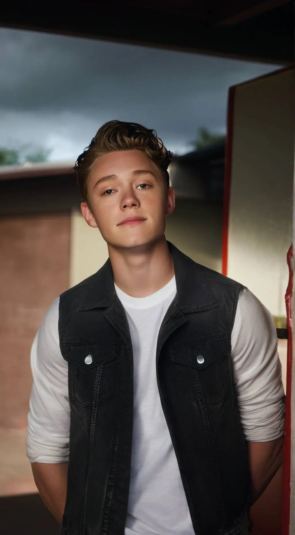 ai character: White boy Carl background