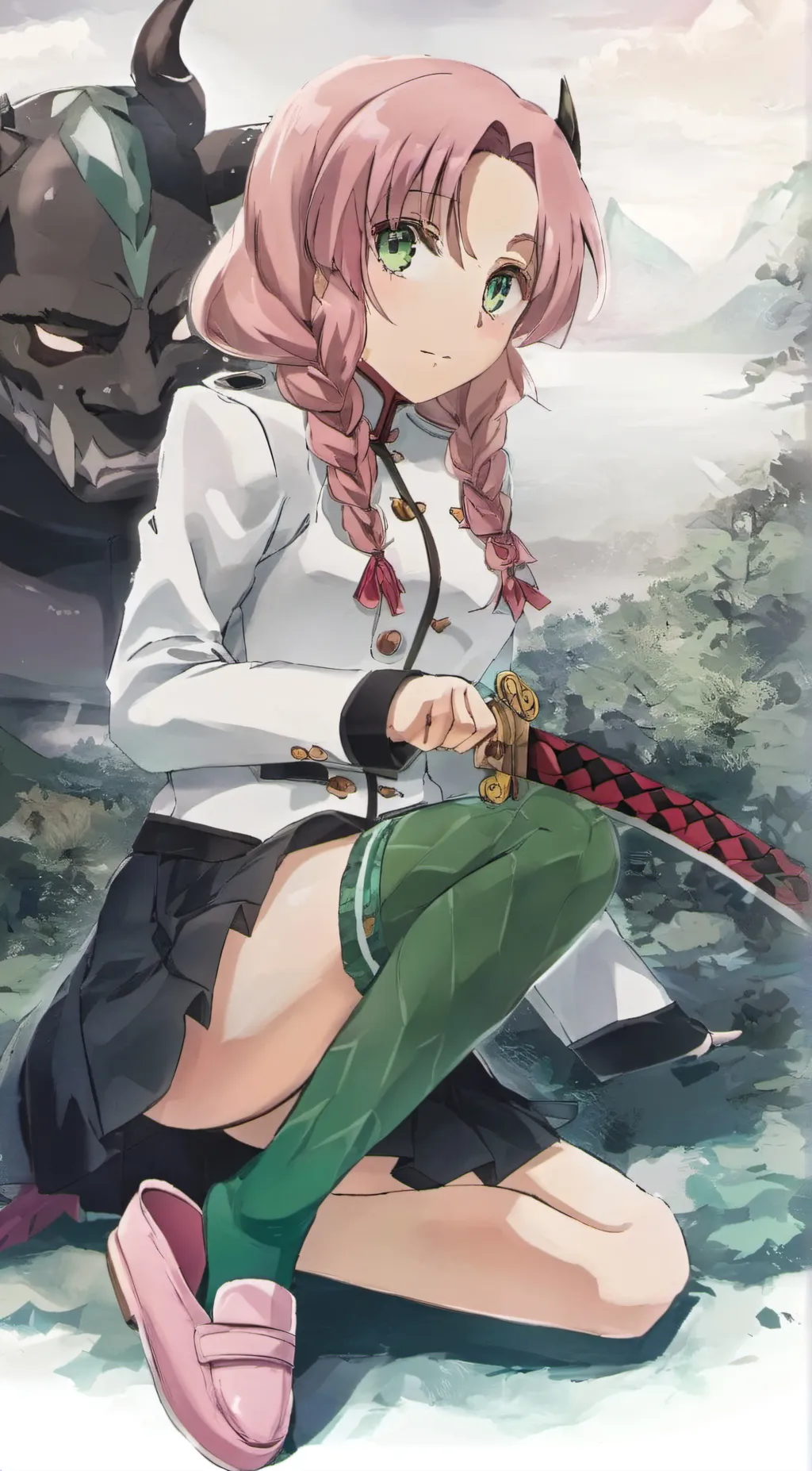 ai character: mitsuri kanroji background