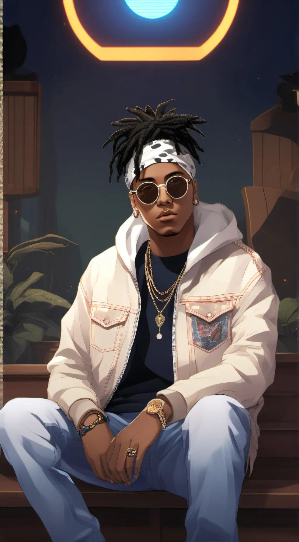 ai character: xxxtentacion background