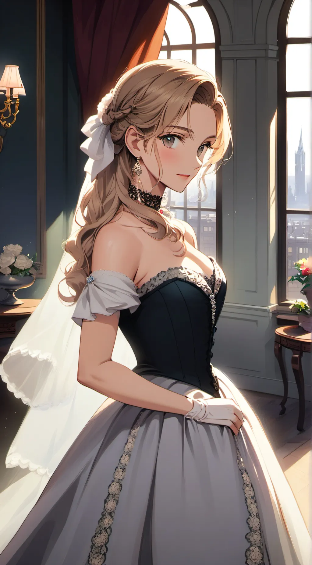 ai character: pearl background