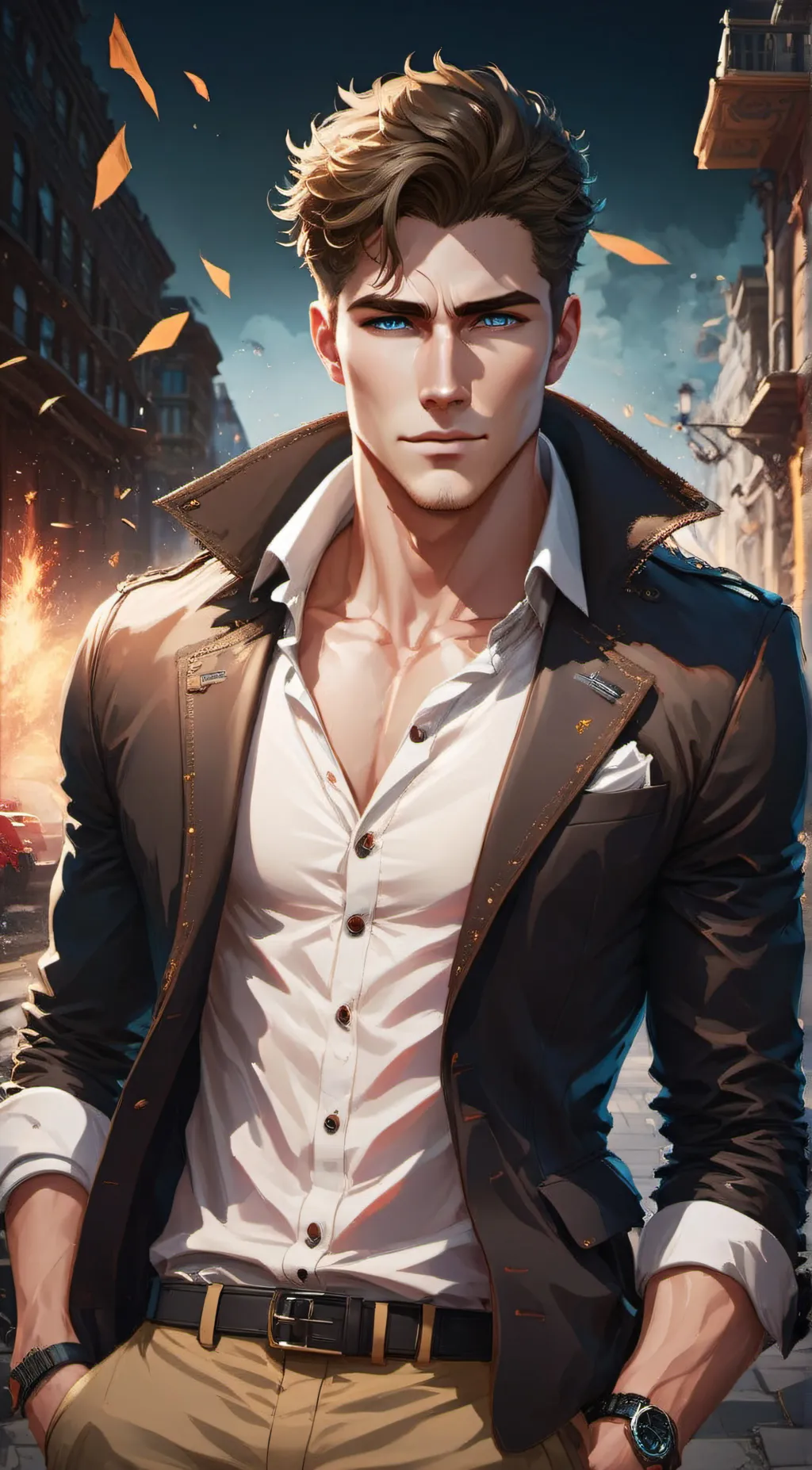 ai character: Derek background