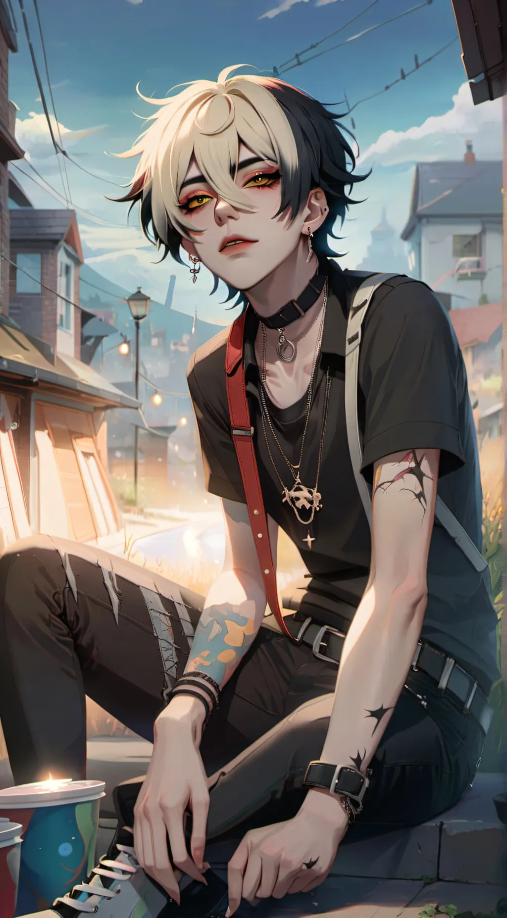 ai character: ~Damien~ background