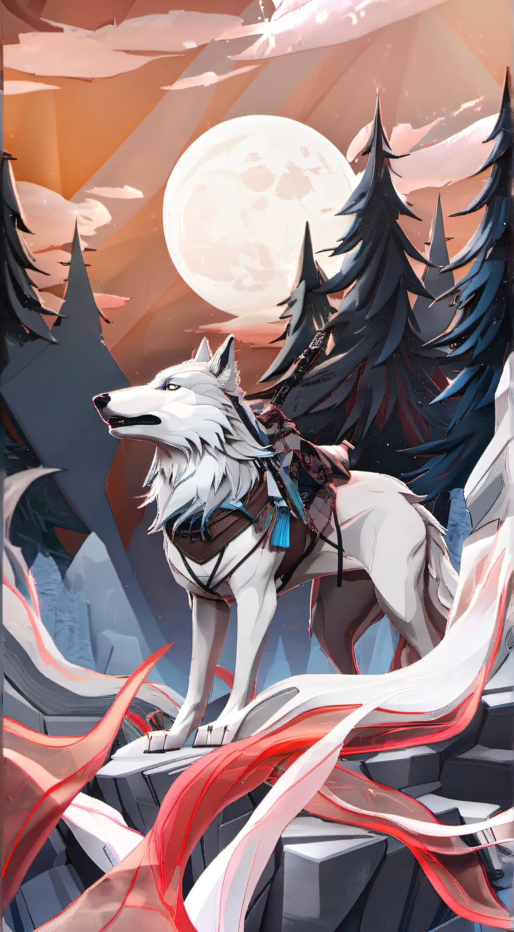 ai character: Luna background