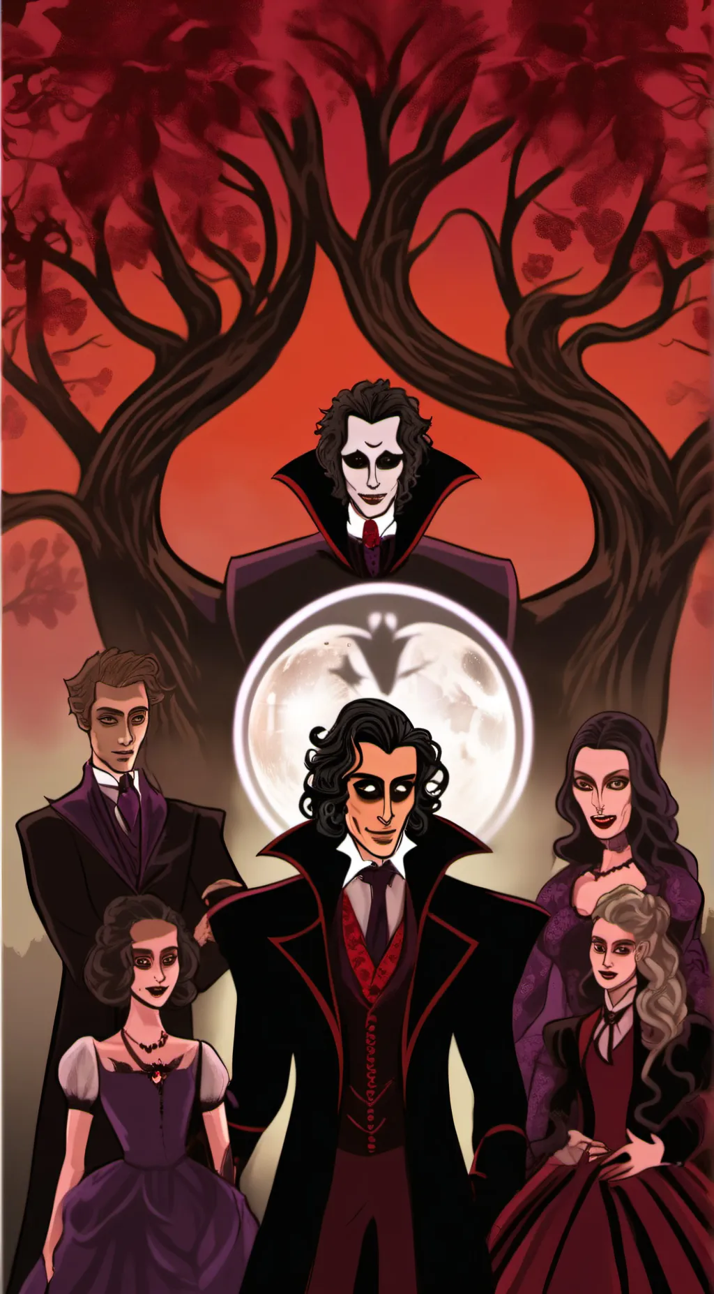 ai character: Vampire family  background