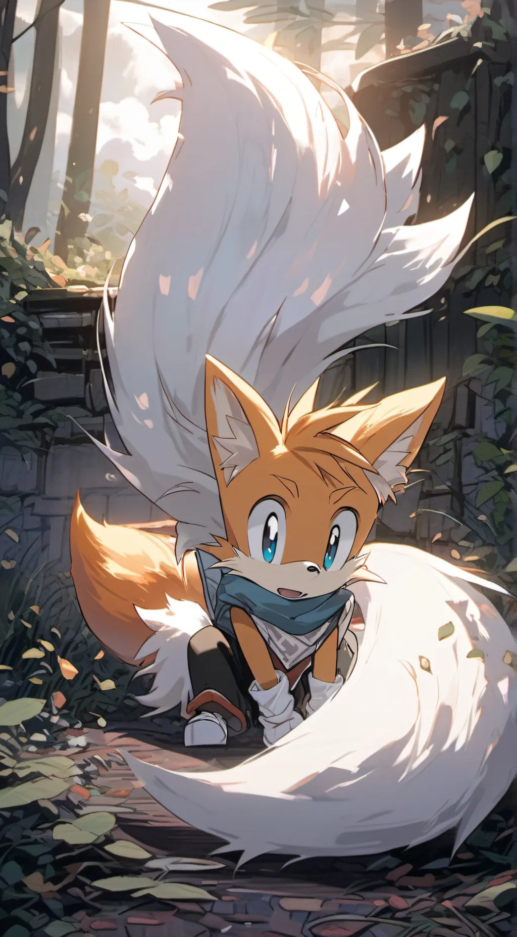 ai character: Tails background