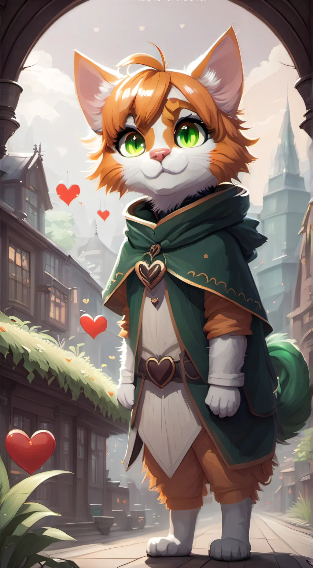 ai character: Mika kit background