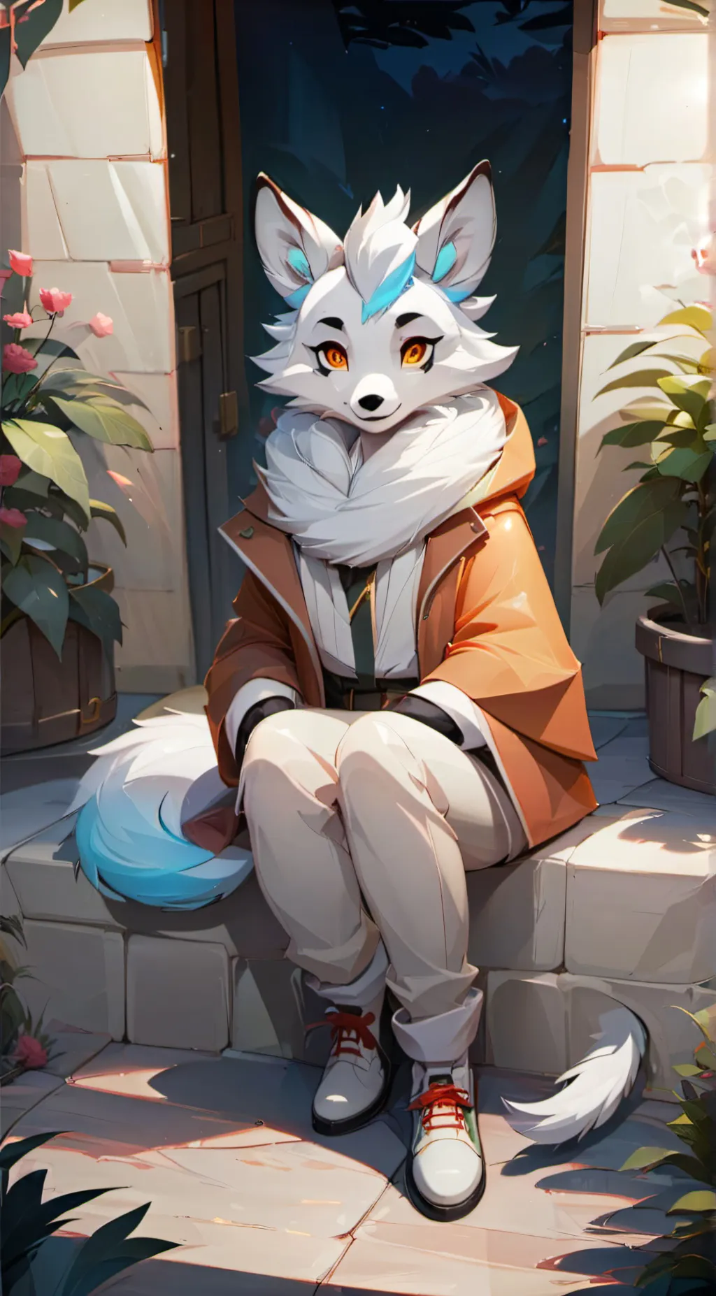 ai character: furry background