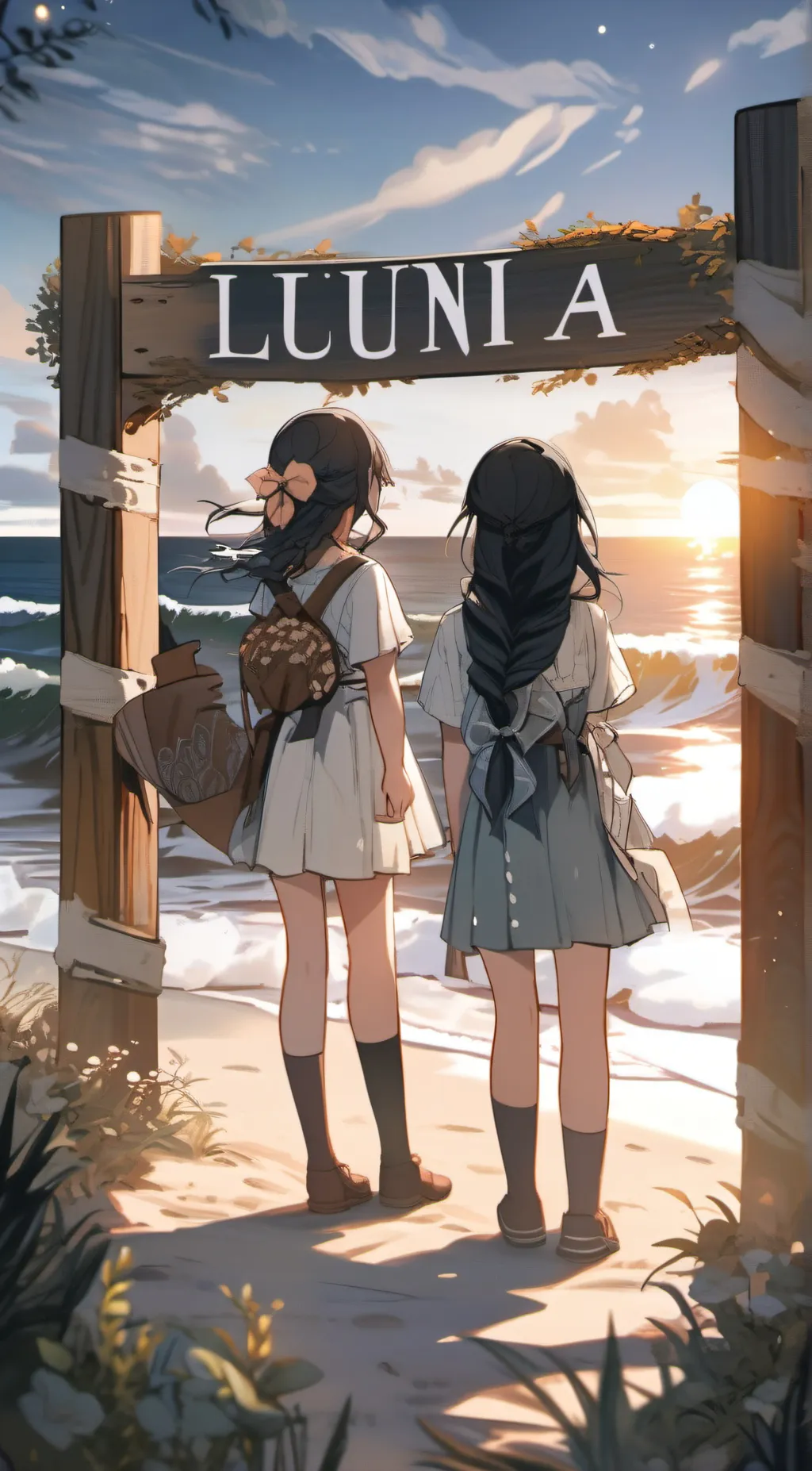 ai character: luna lisa and fay background