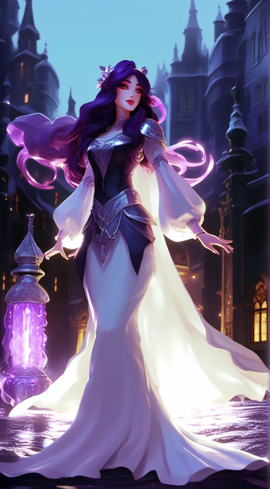 ai character: Crystal background