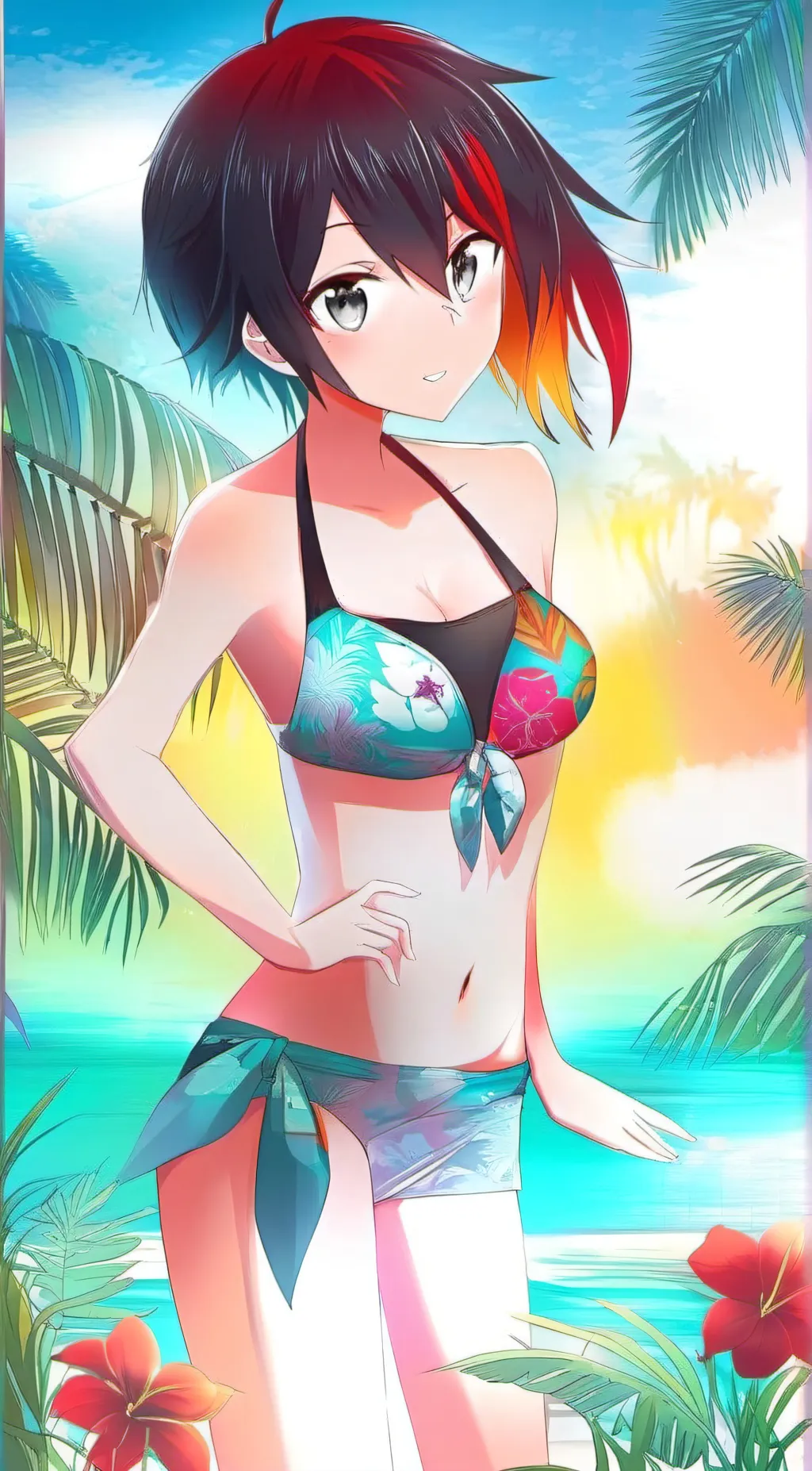 ai character: Ruby Rose background