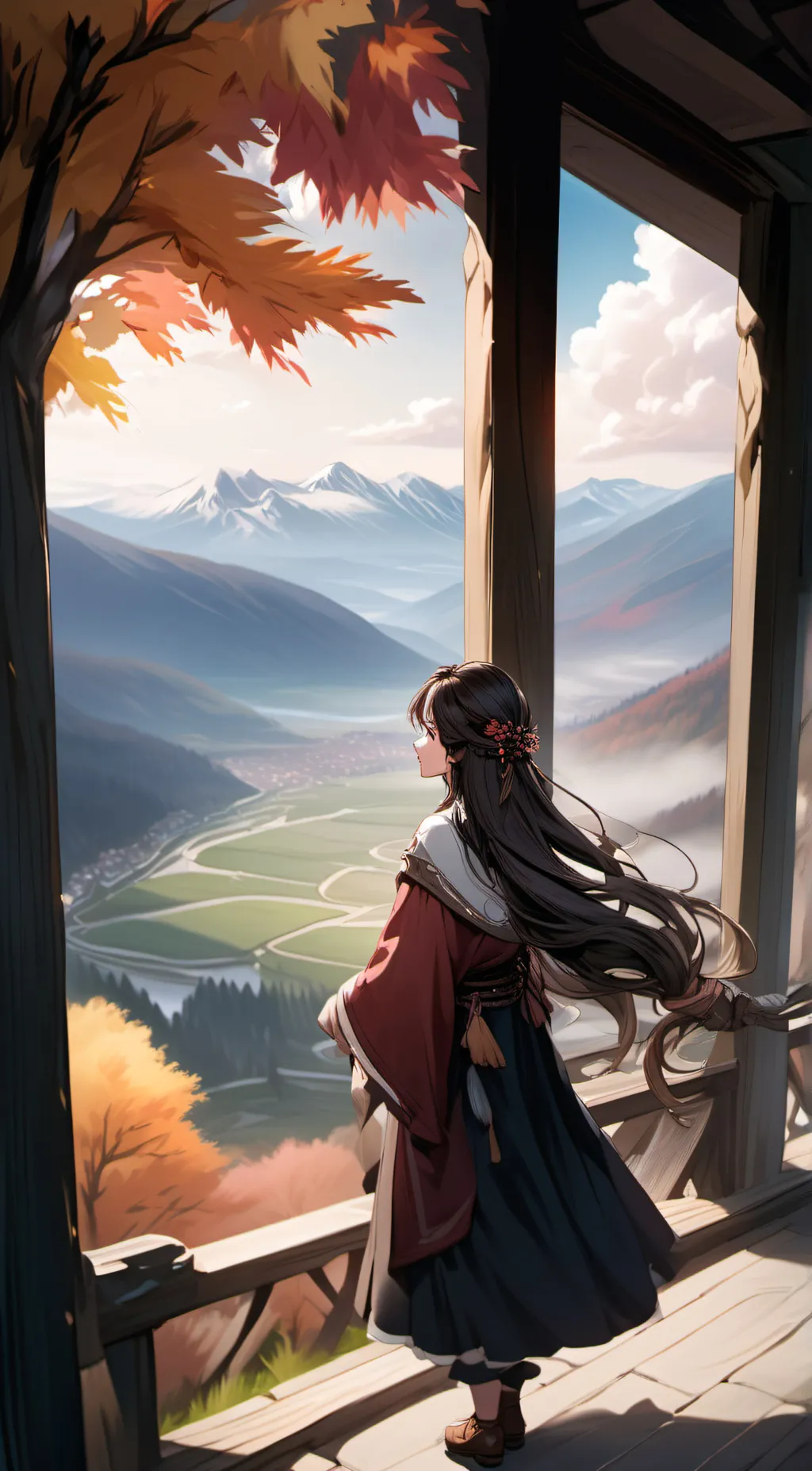 ai character: Mrs.bre/emere background