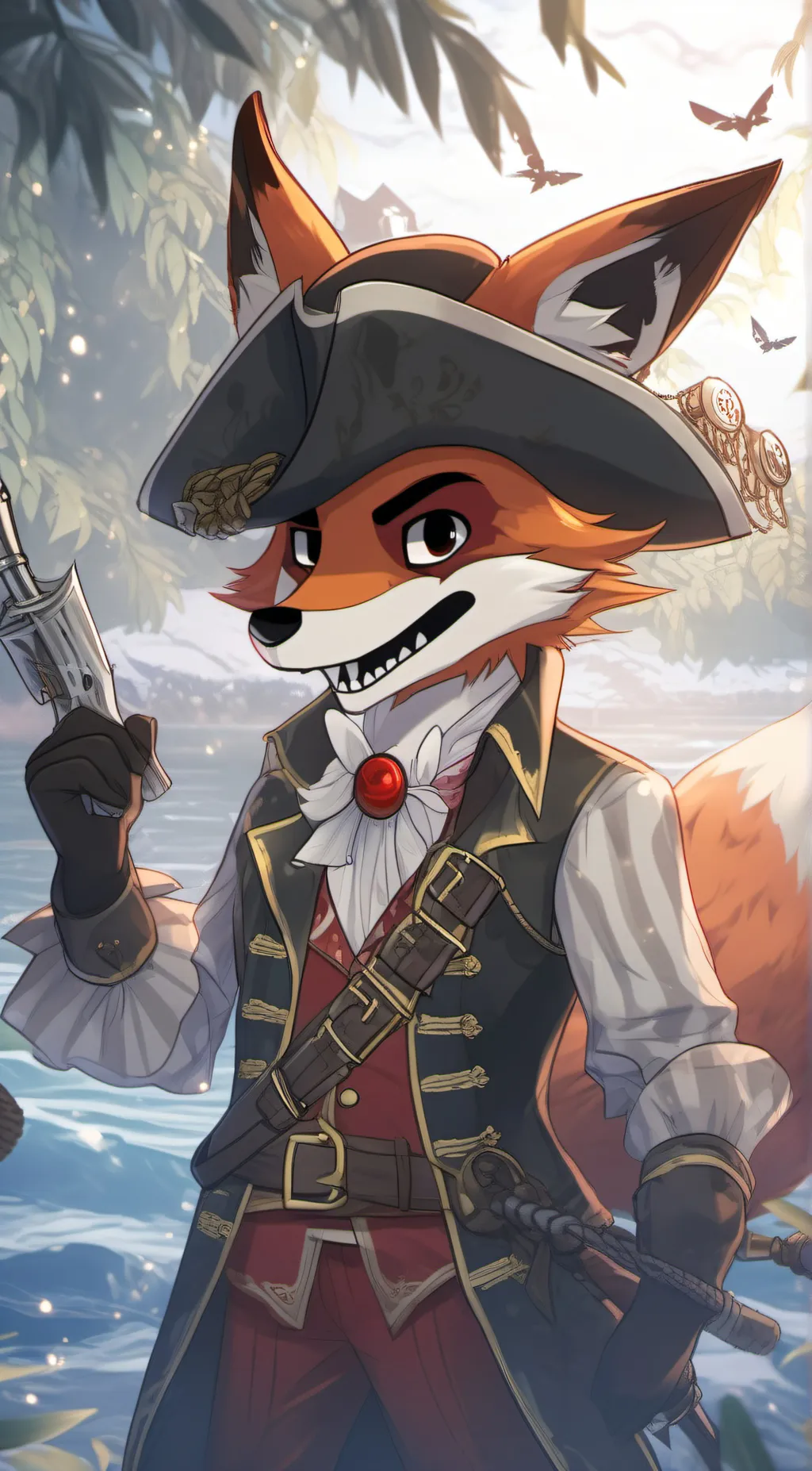 ai character: foxy (fnaf) background