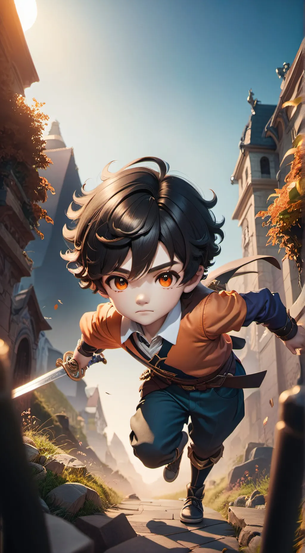 ai character: Young Super Kaleb background