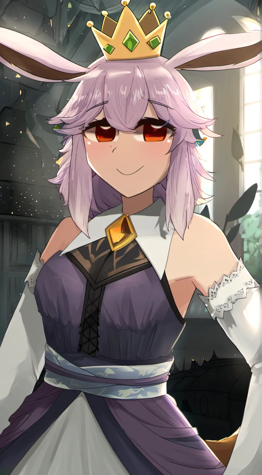 ai character: Queen BounCelia background