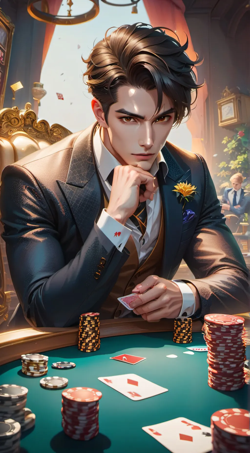 ai character: Leonard James background