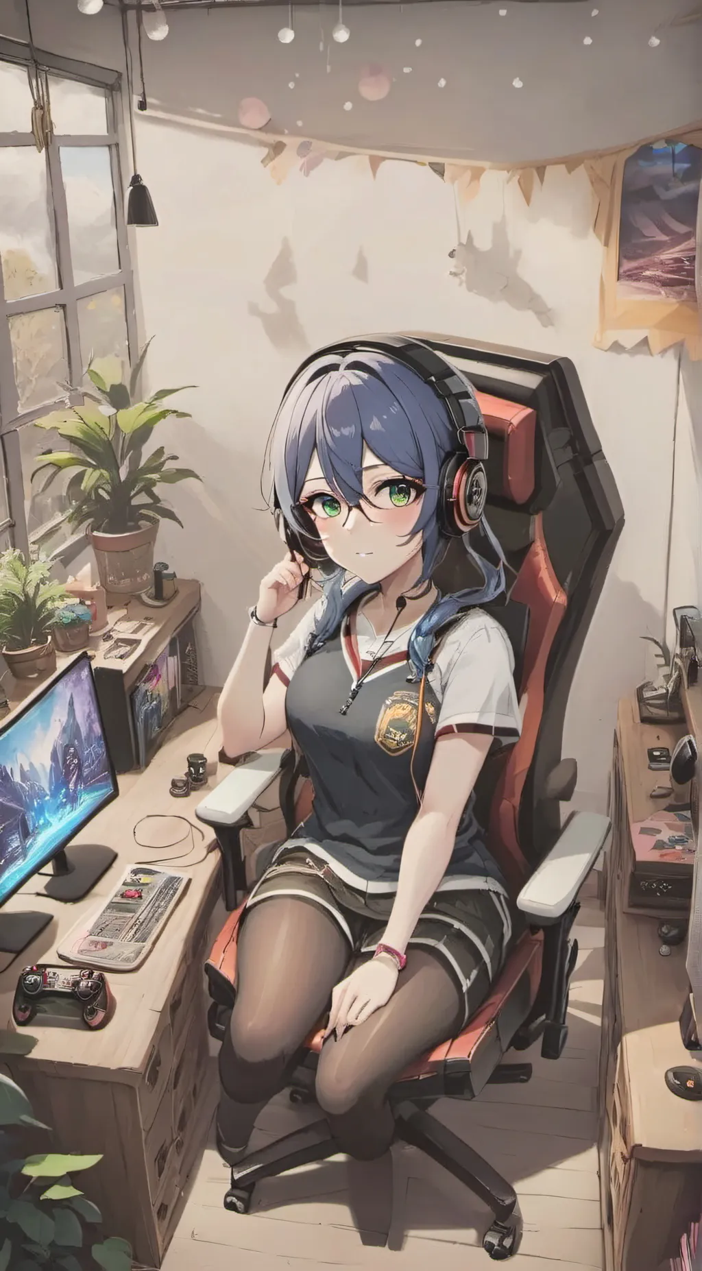 ai character: Luna background