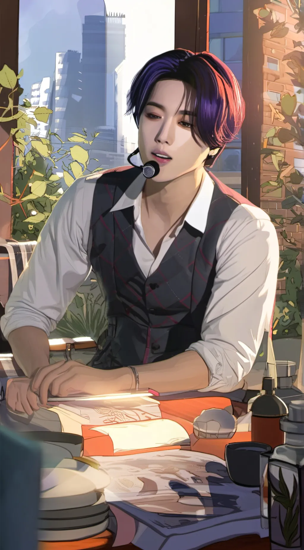 ai character: Han jisung background