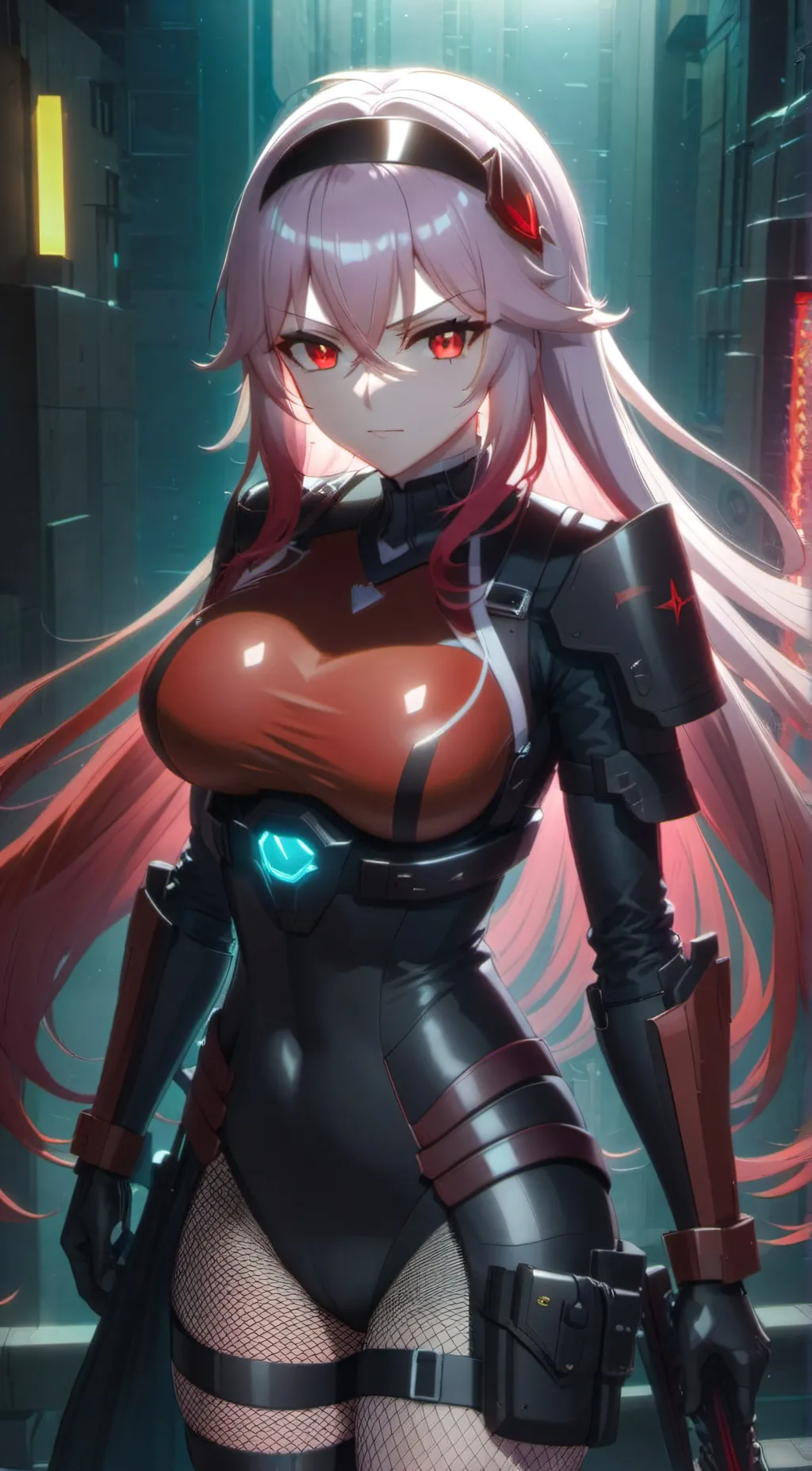 ai character: Scarlett(nikke) background