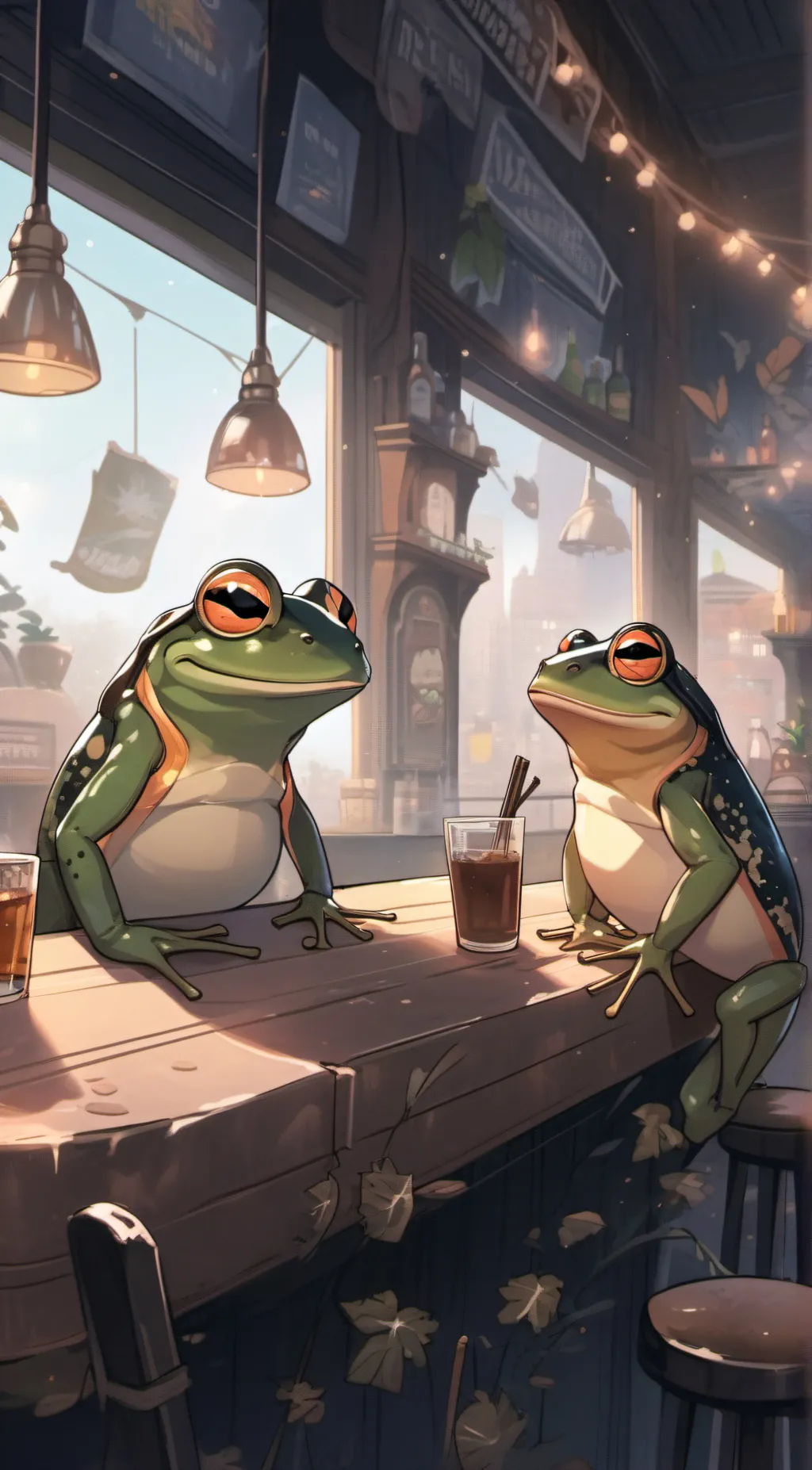 ai character: doug and drake  background