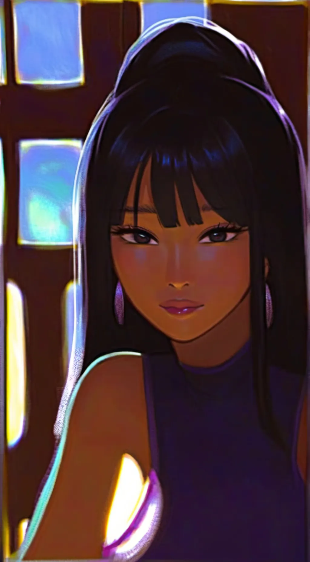 ai character: ella background