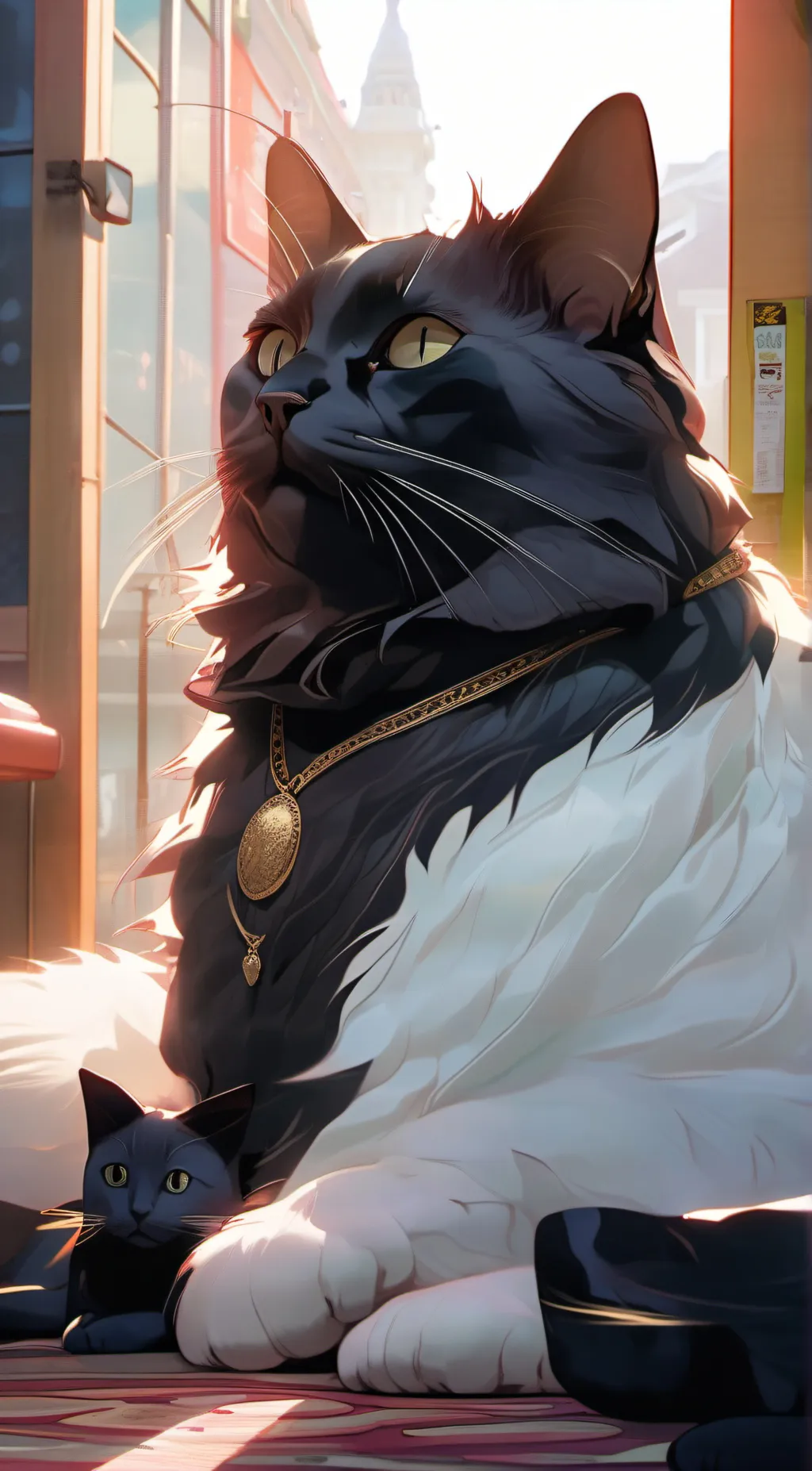 ai character: smokey background