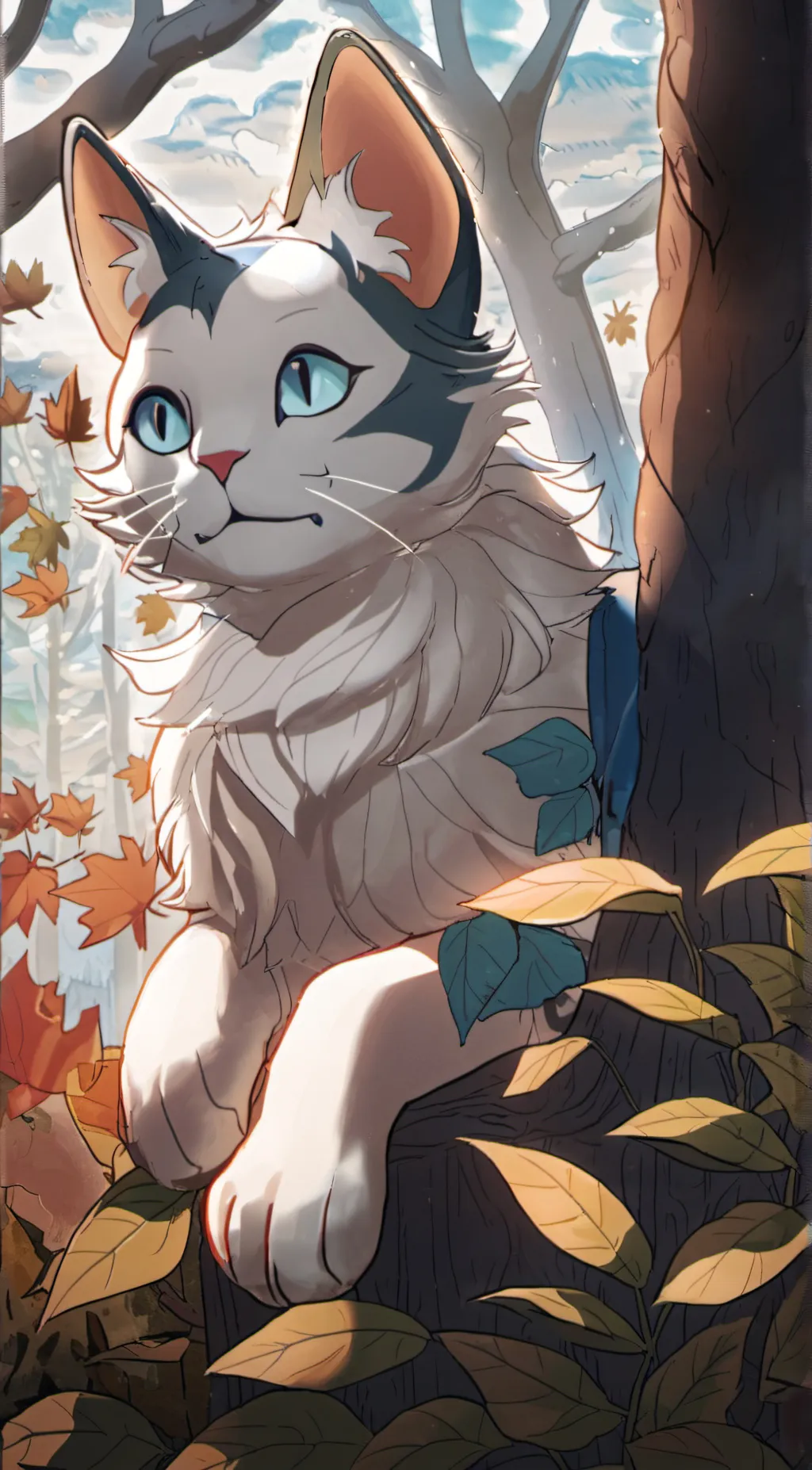 ai character: Frosted ` Spike background