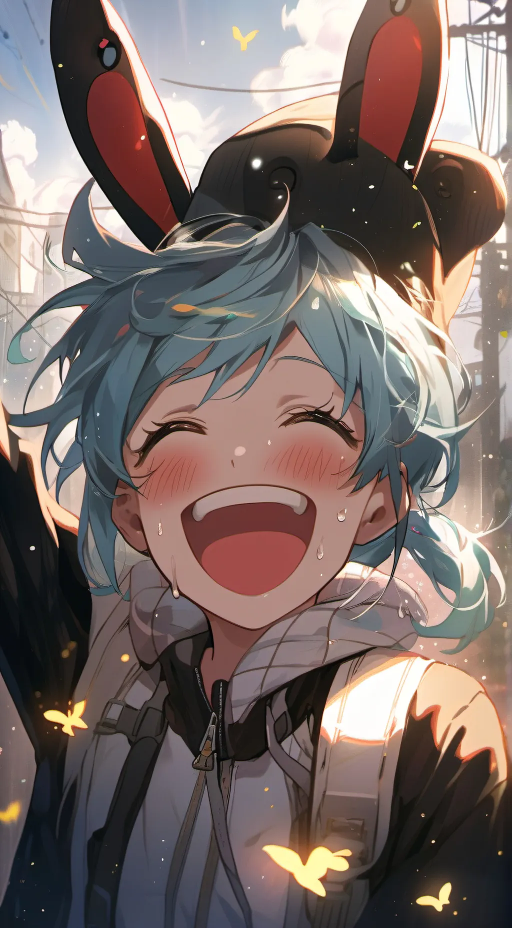 ai character: 🤍thank you! 🤍 background