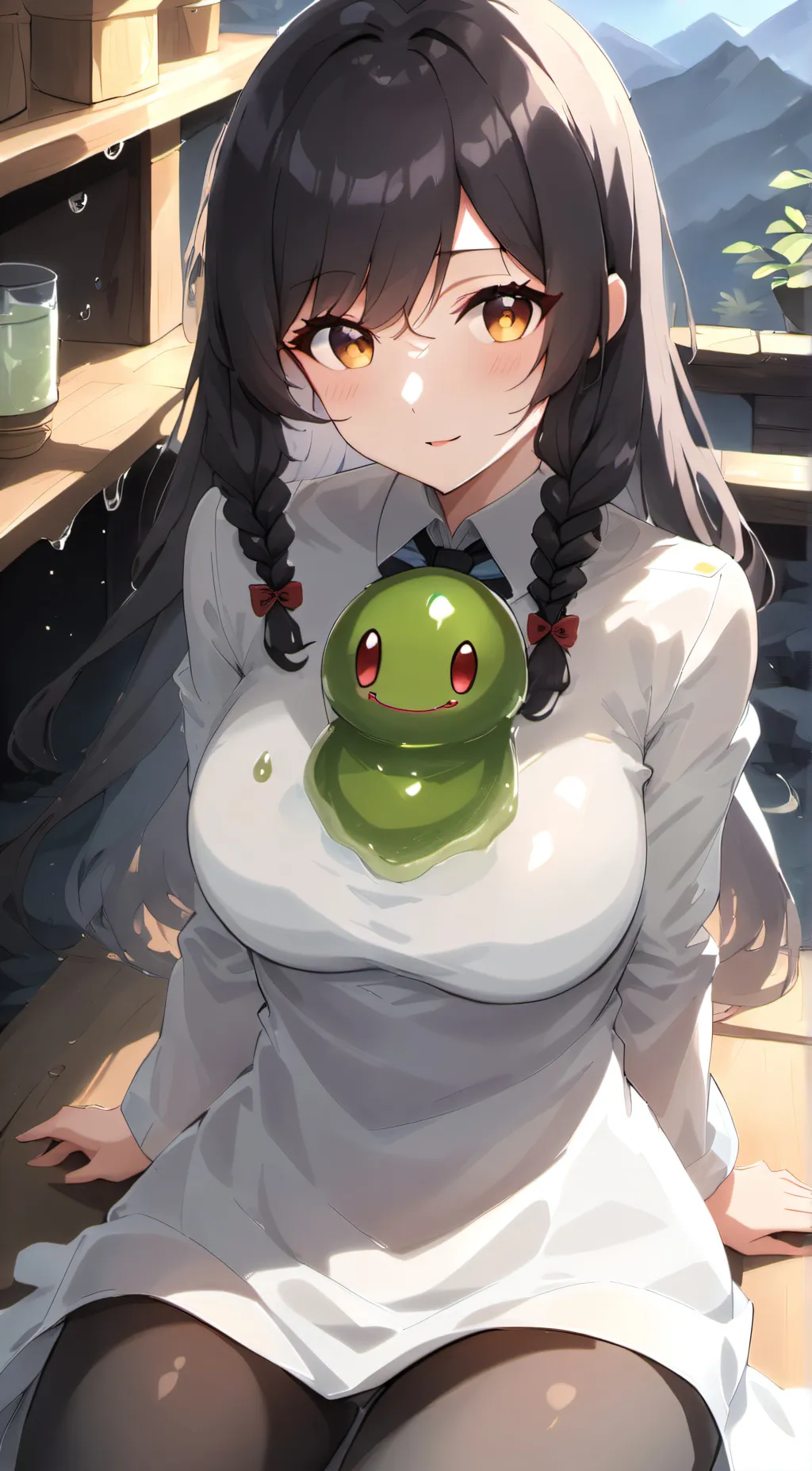 ai character: the girl andher sl background